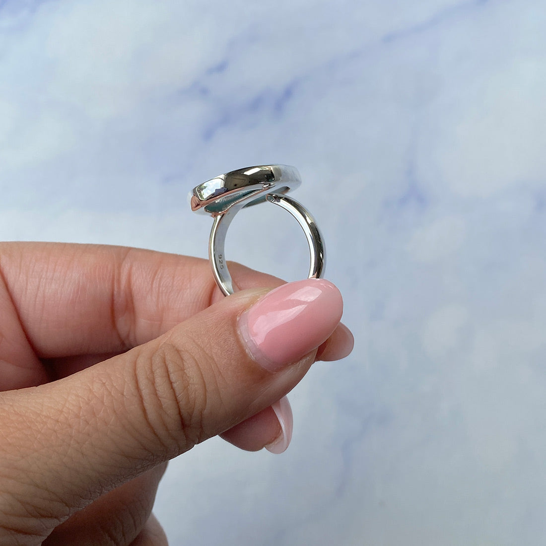 Larimar Adjustable Ring-(LAR-R-954.)