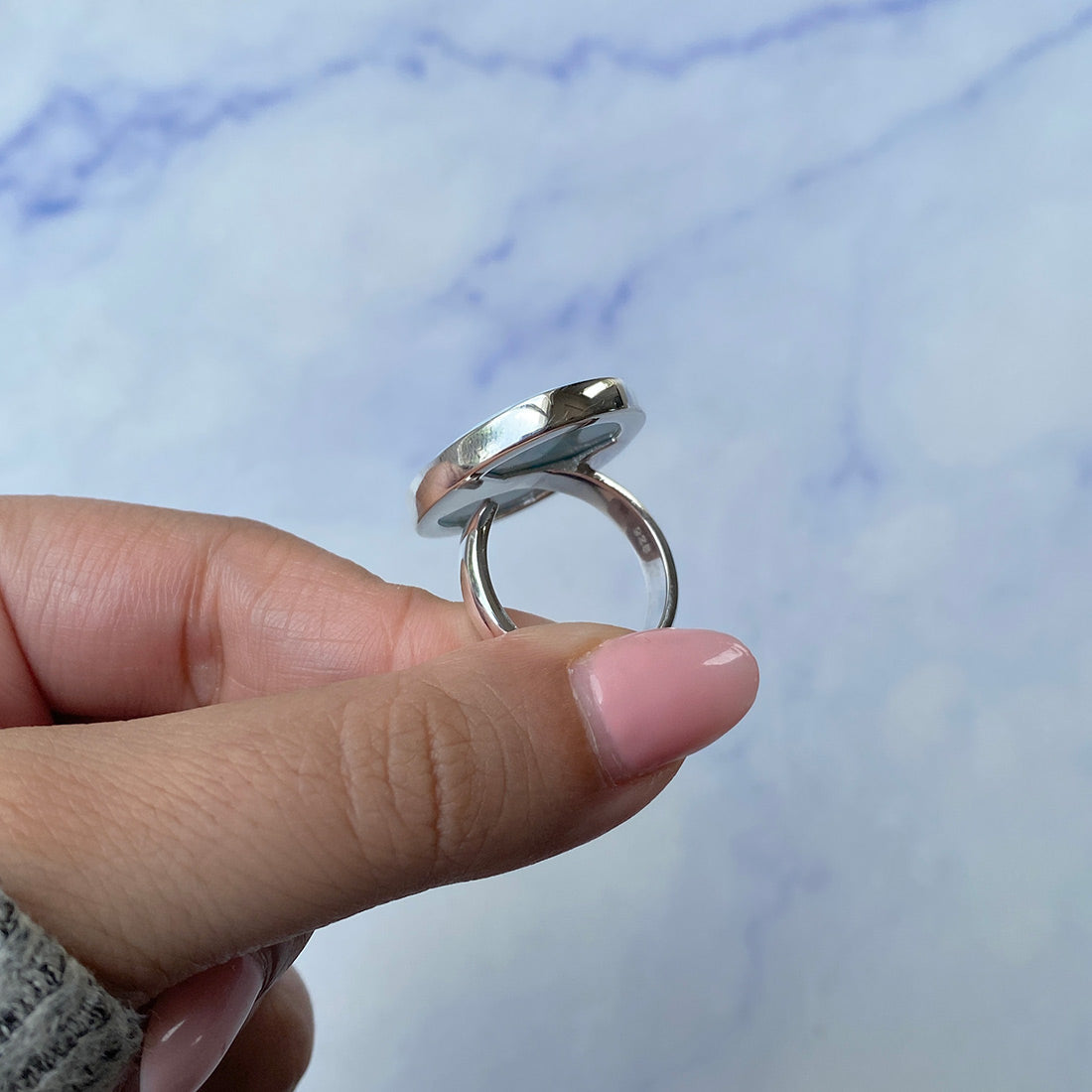 Larimar Adjustable Ring-(LAR-R-965.)