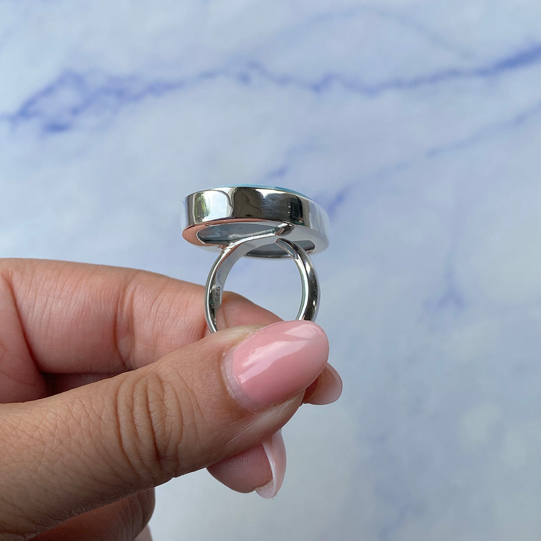 Larimar Adjustable Ring-(LAR-R-967.)