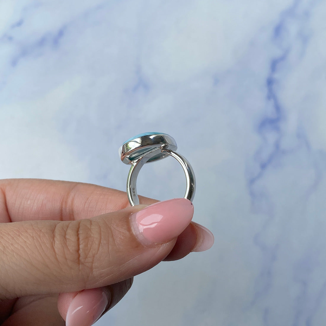 Larimar Adjustable Ring-(LAR-R-972.)