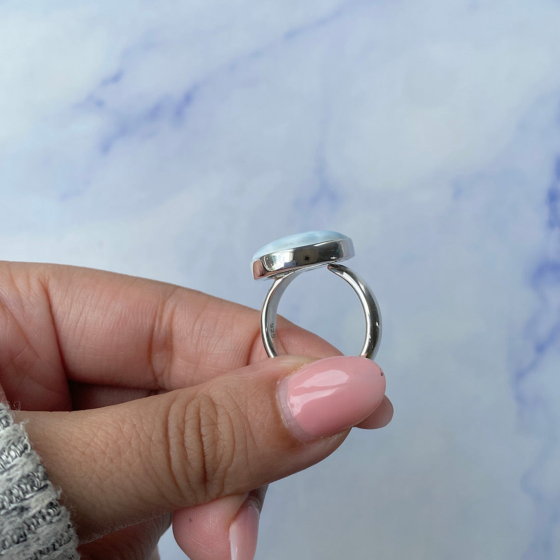 Larimar Adjustable Ring-(LAR-R-973.)