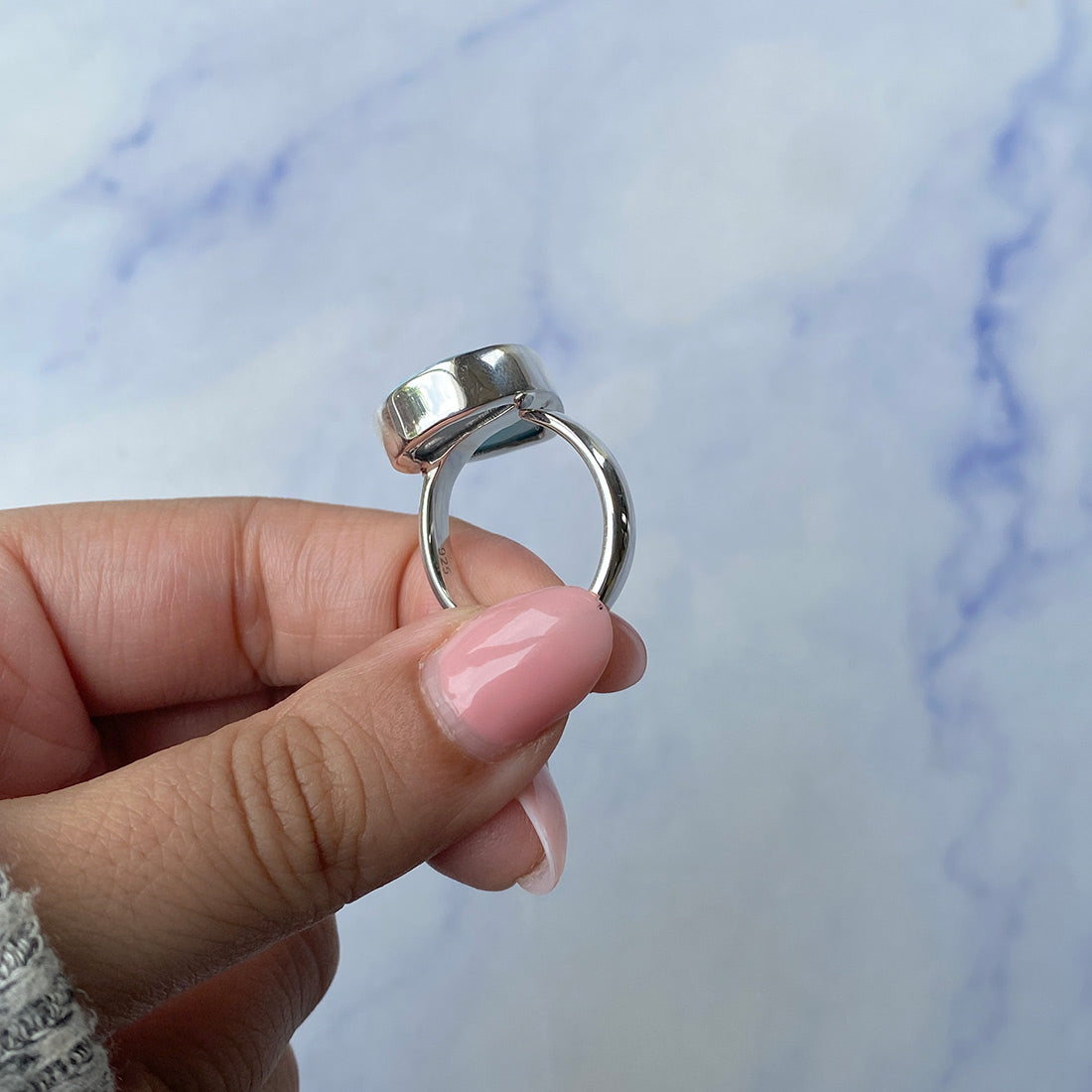 Larimar Adjustable Ring-(LAR-R-974.)