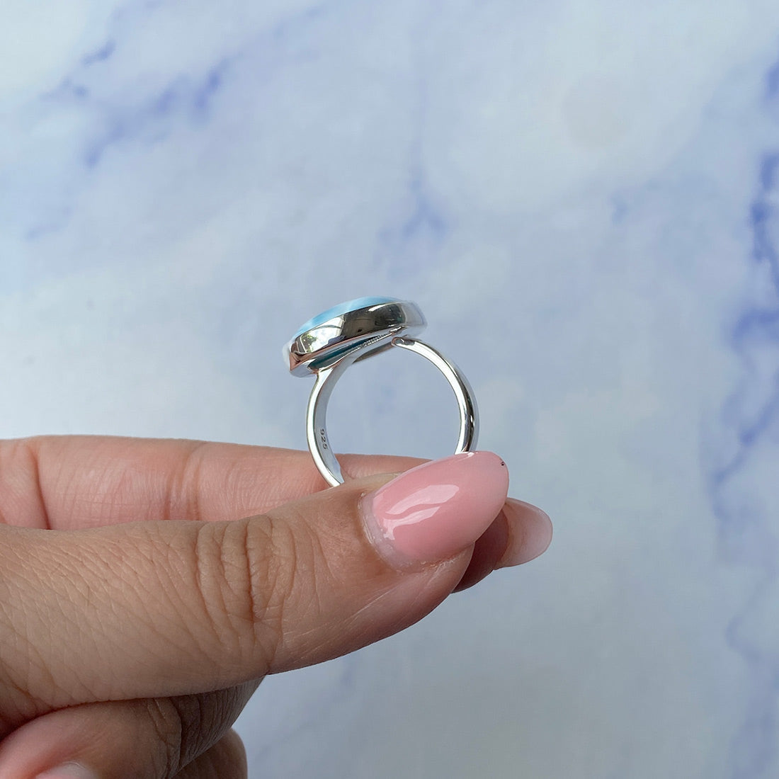 Larimar Adjustable Ring-(LAR-R-976.)