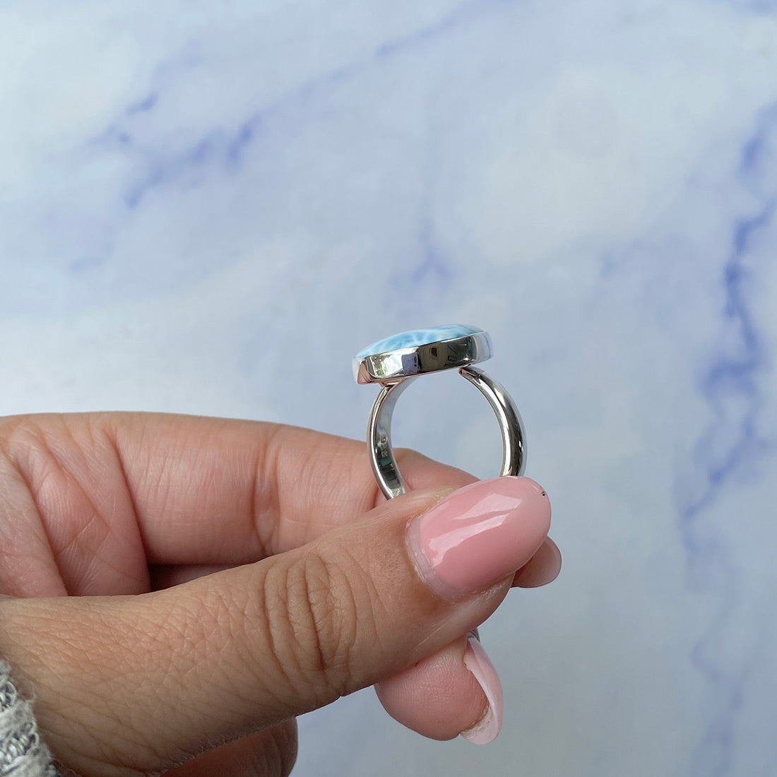 Larimar Adjustable Ring-(LAR-R-979.)