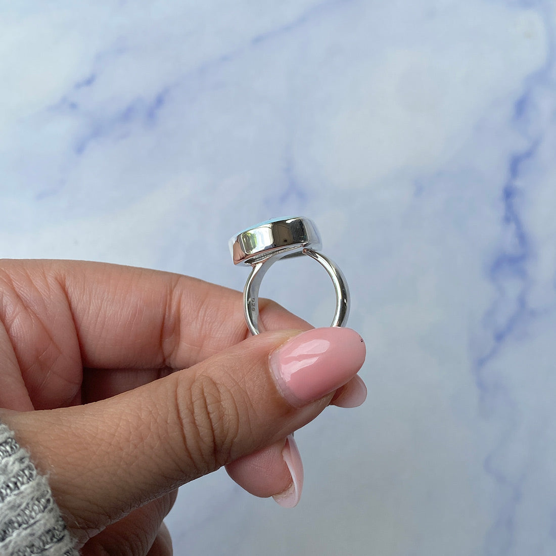 Larimar Adjustable Ring-(LAR-R-980.)