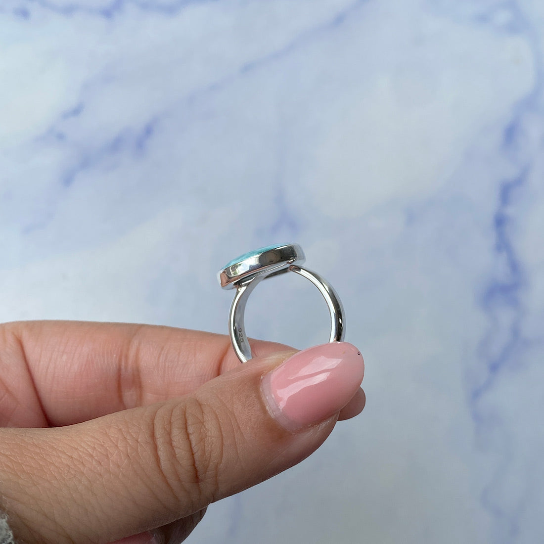 Larimar Adjustable Ring-(LAR-R-981.)