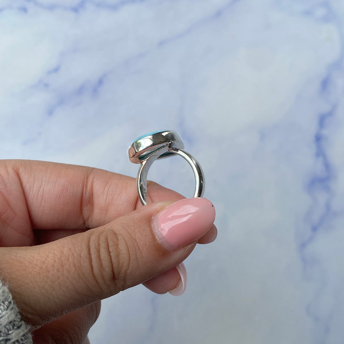 Larimar Adjustable Ring-(LAR-R-982.)