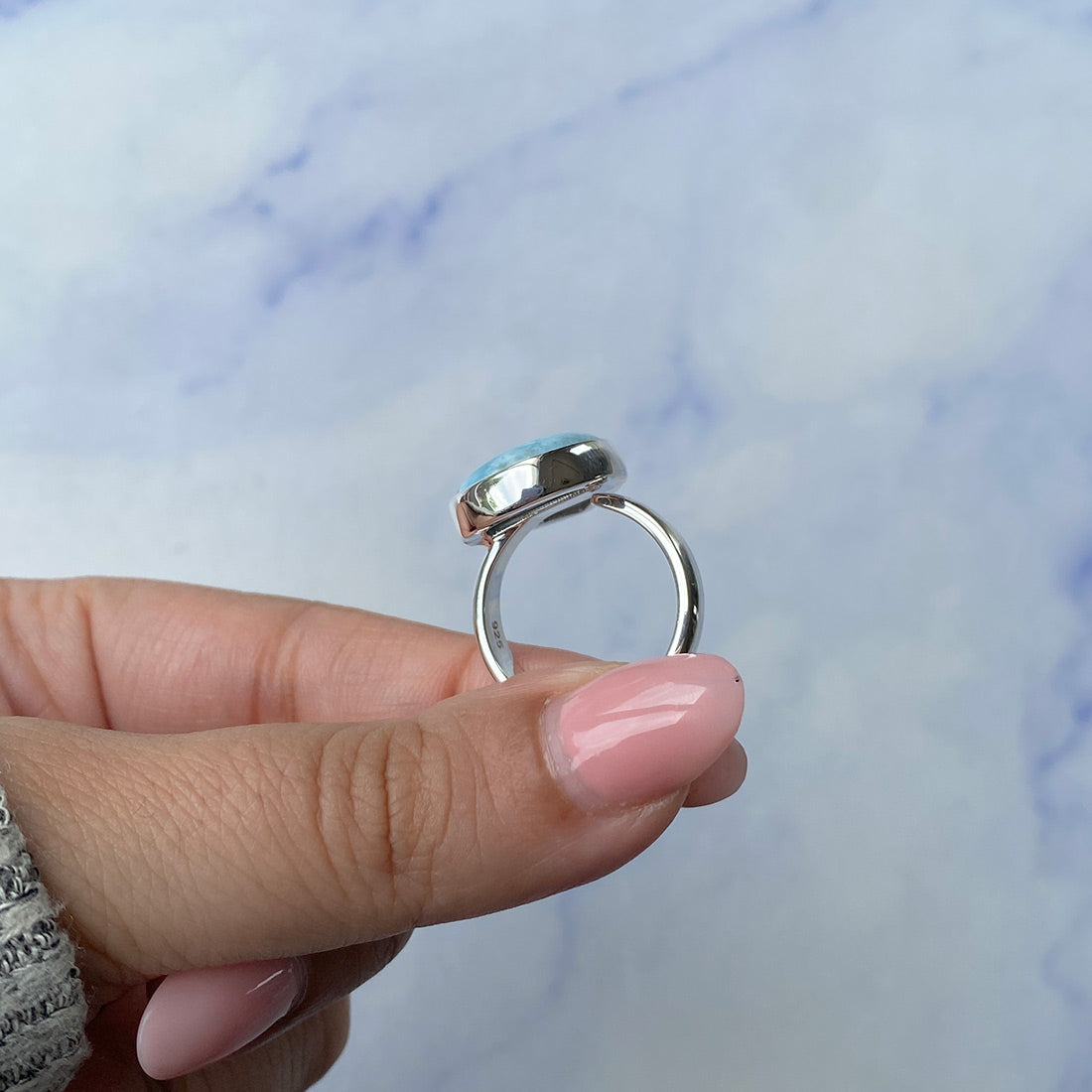 Larimar Adjustable Ring-(LAR-R-985.)