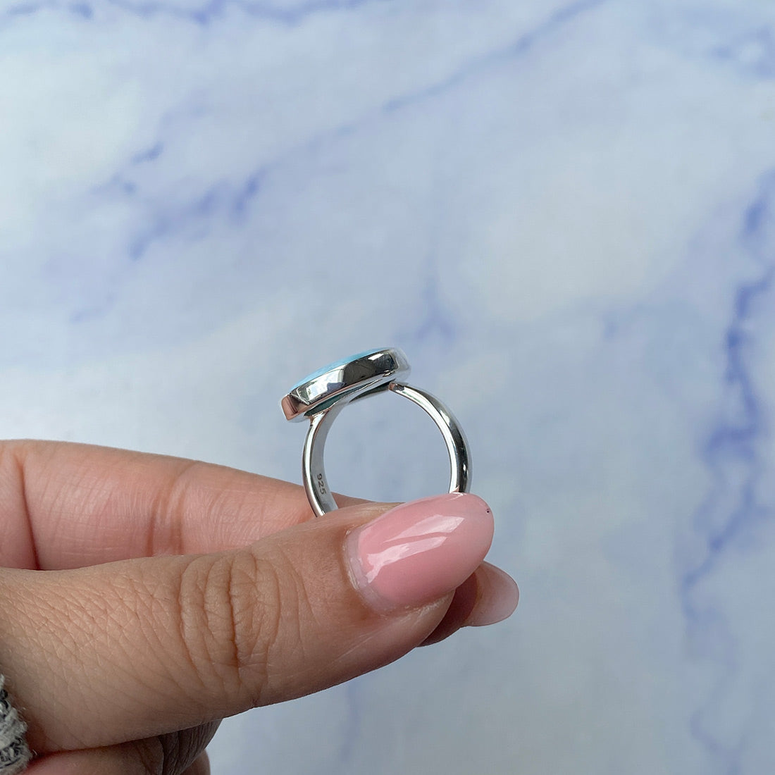 Larimar Adjustable Ring-(LAR-R-989.)