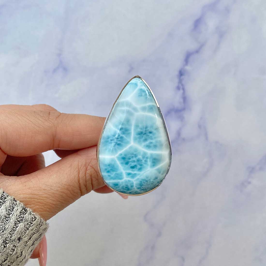 Larimar Adjustable Ring-(LAR-R-99.)