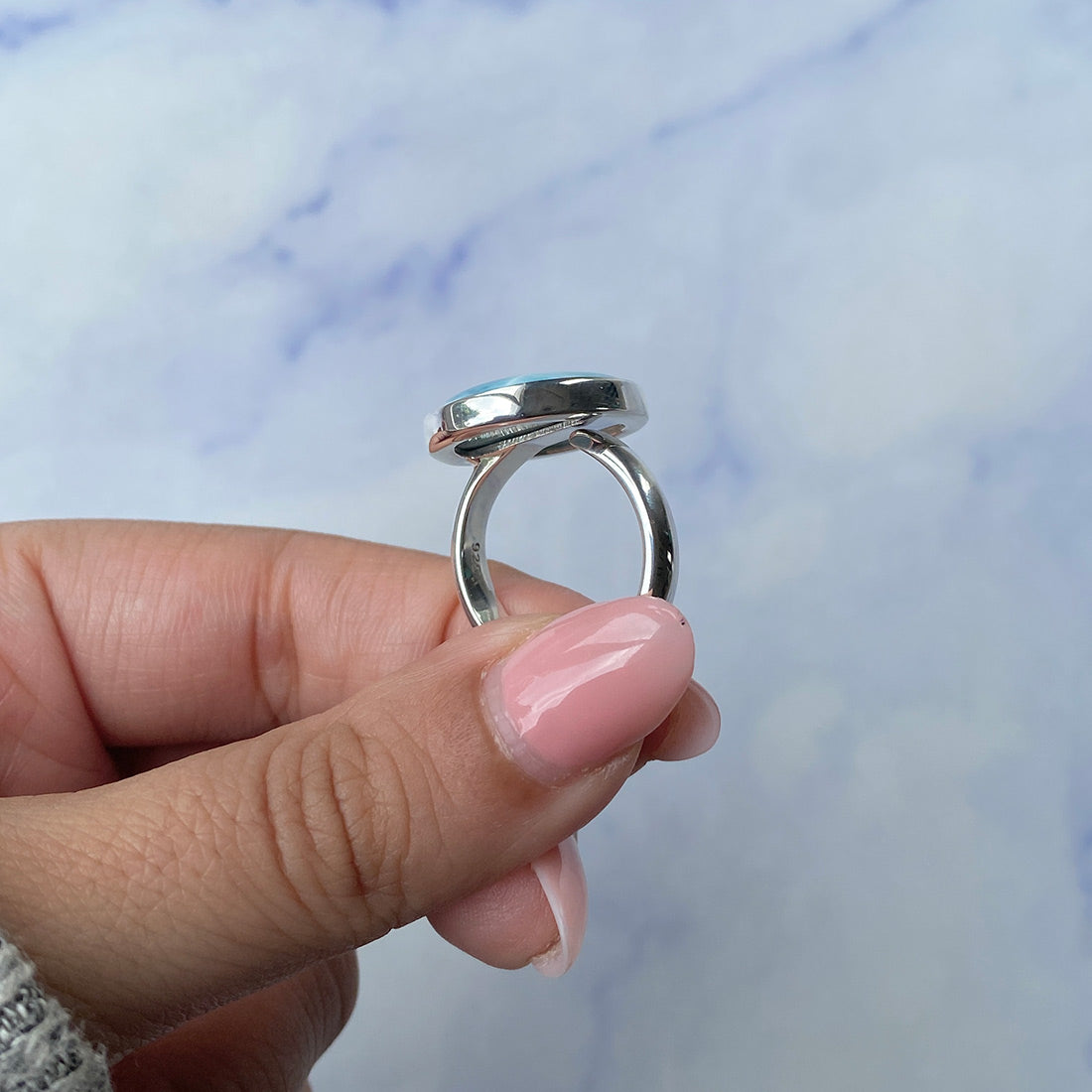 Larimar Adjustable Ring-(LAR-R-994.)