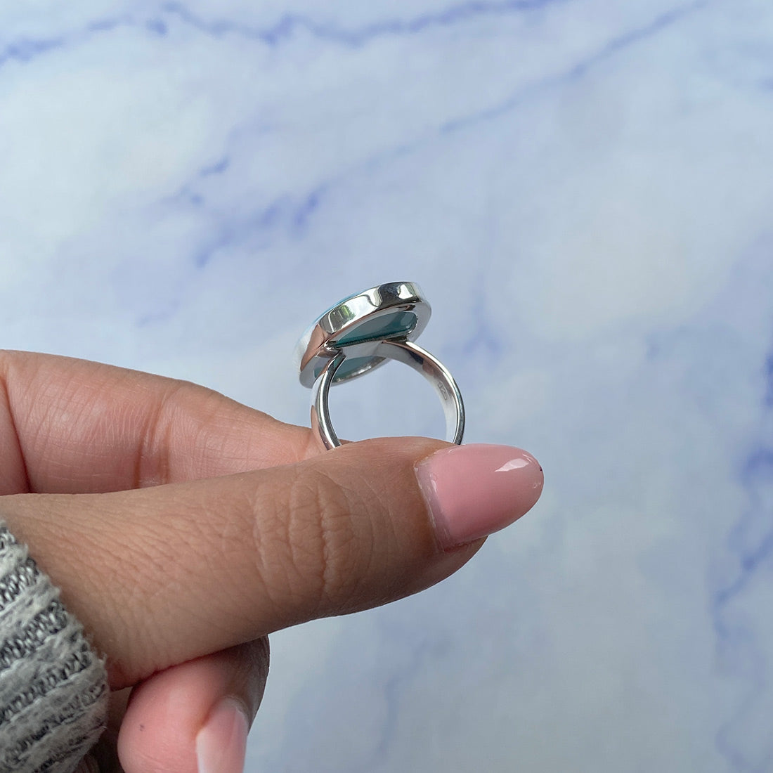 Larimar Adjustable Ring-(LAR-R-997.)