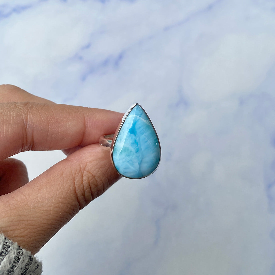 Larimar Adjustable Ring-(LAR-R-999.)