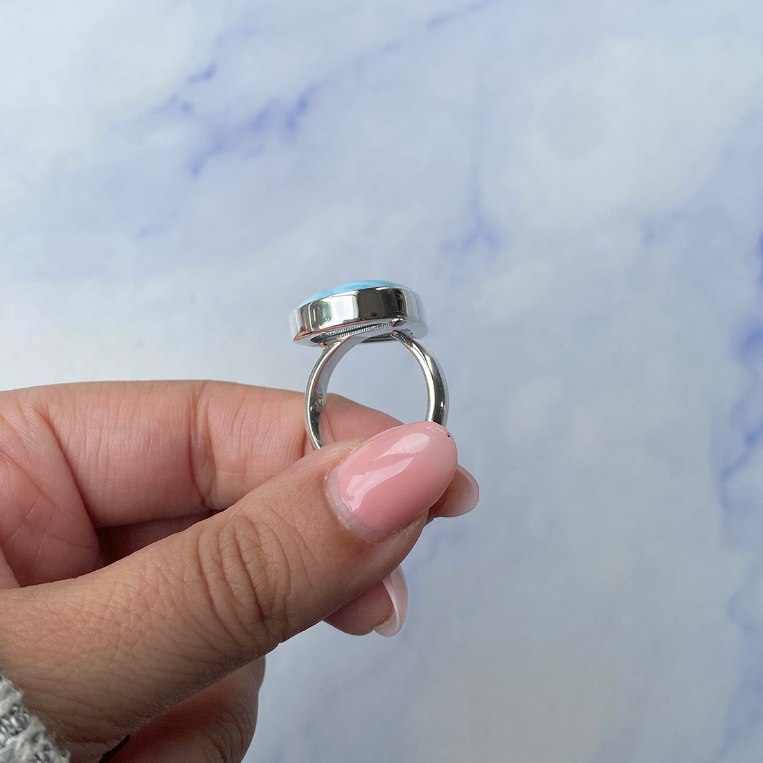 Larimar Adjustable Ring-(LAR-R-999.)