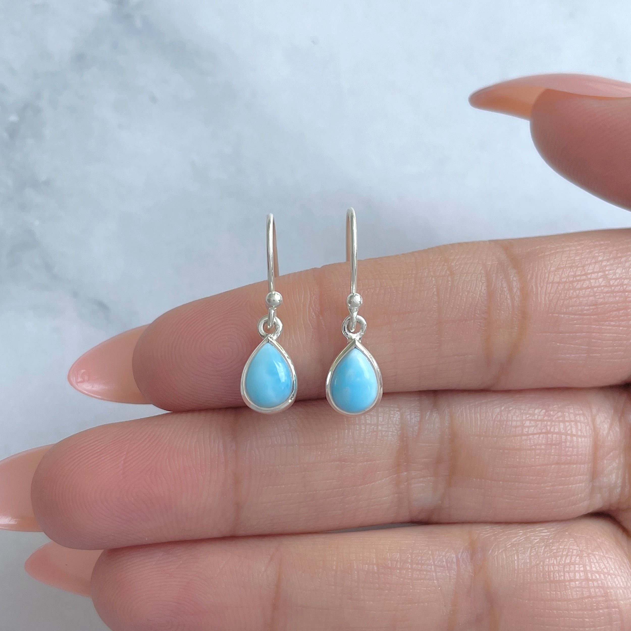 Larimar Earring-(LAR-RDE-1109.)