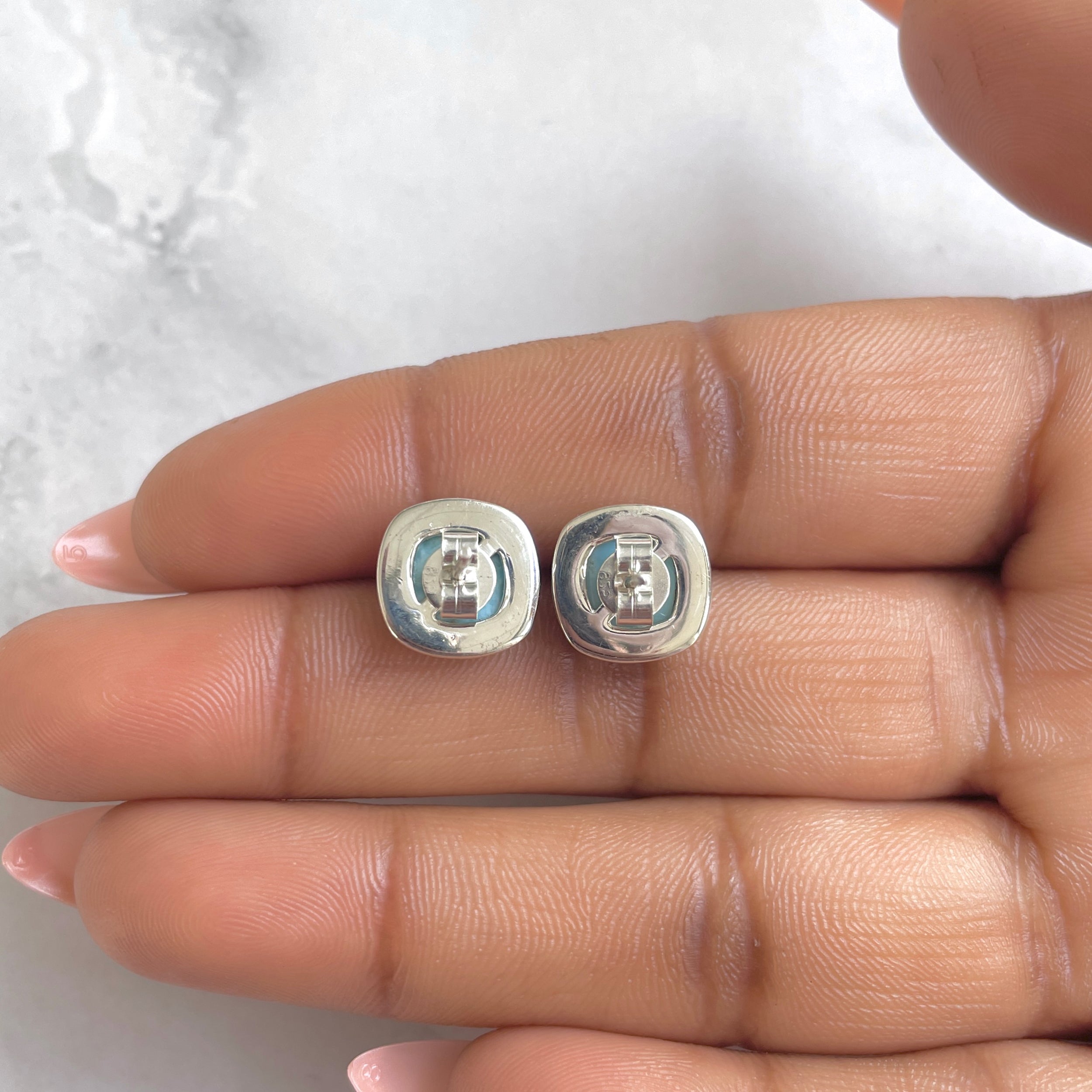 Larimar Earring-(LAR-RDE-115.)