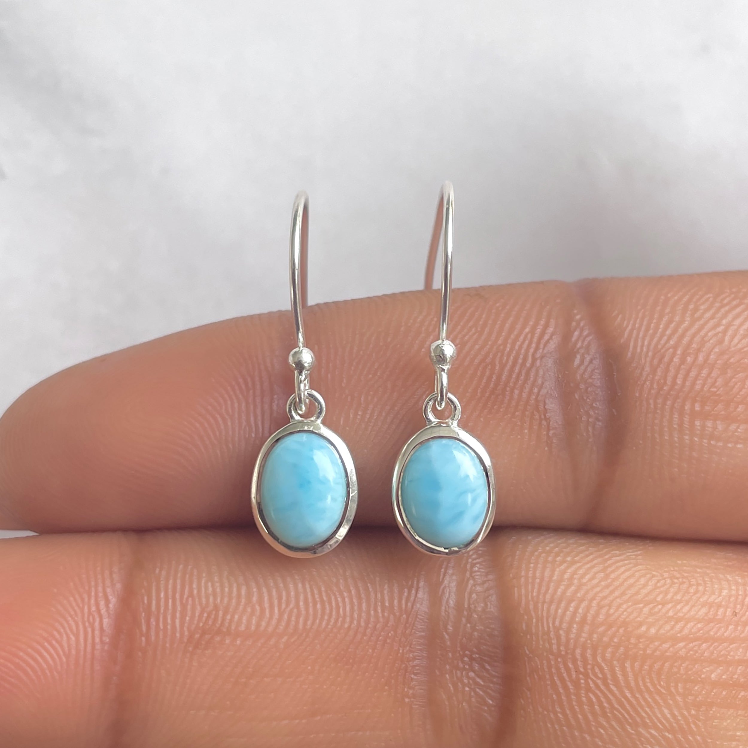 Larimar Earring-(LAR-RDE-683.)