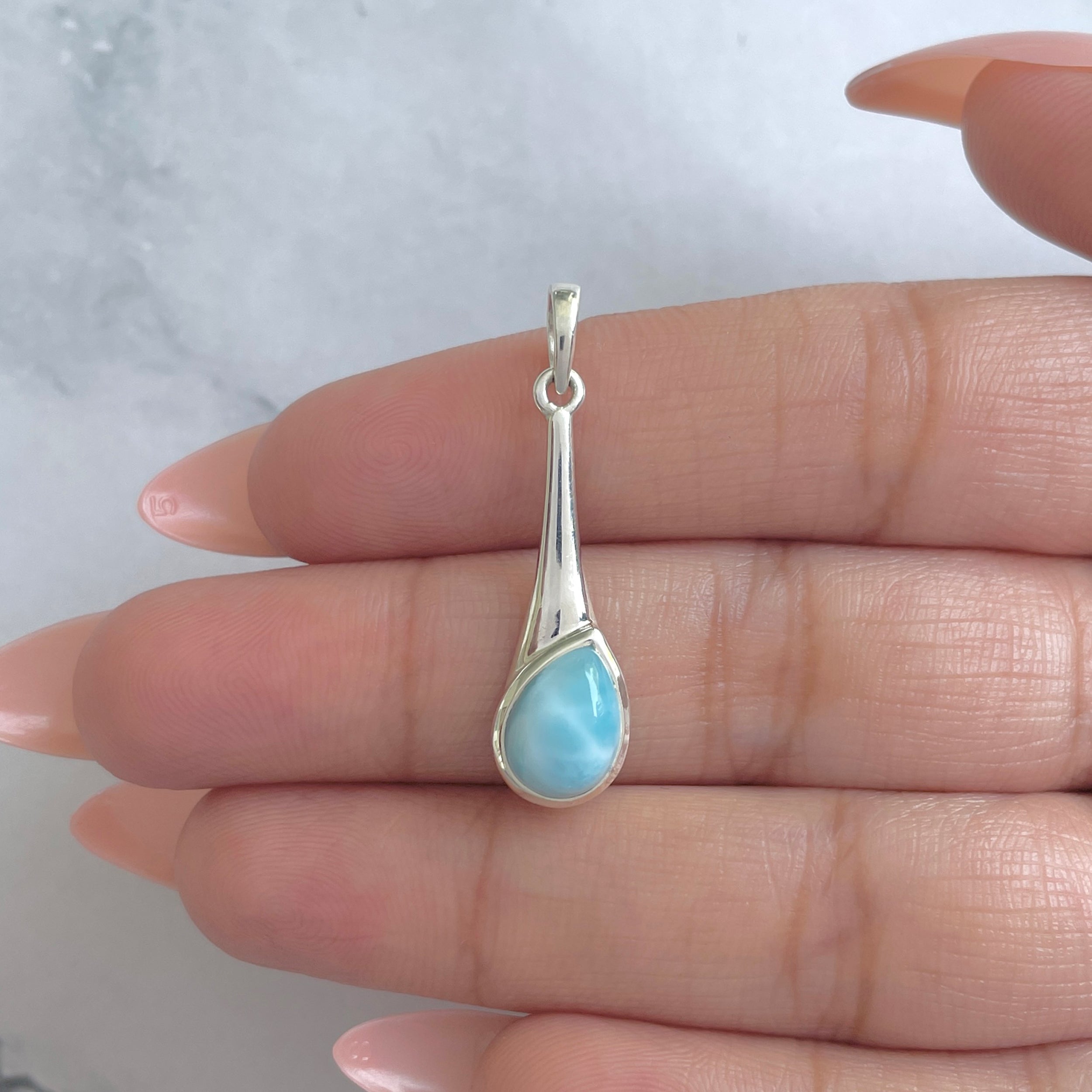 Larimar Pendant-(LAR-RDEP-107.)