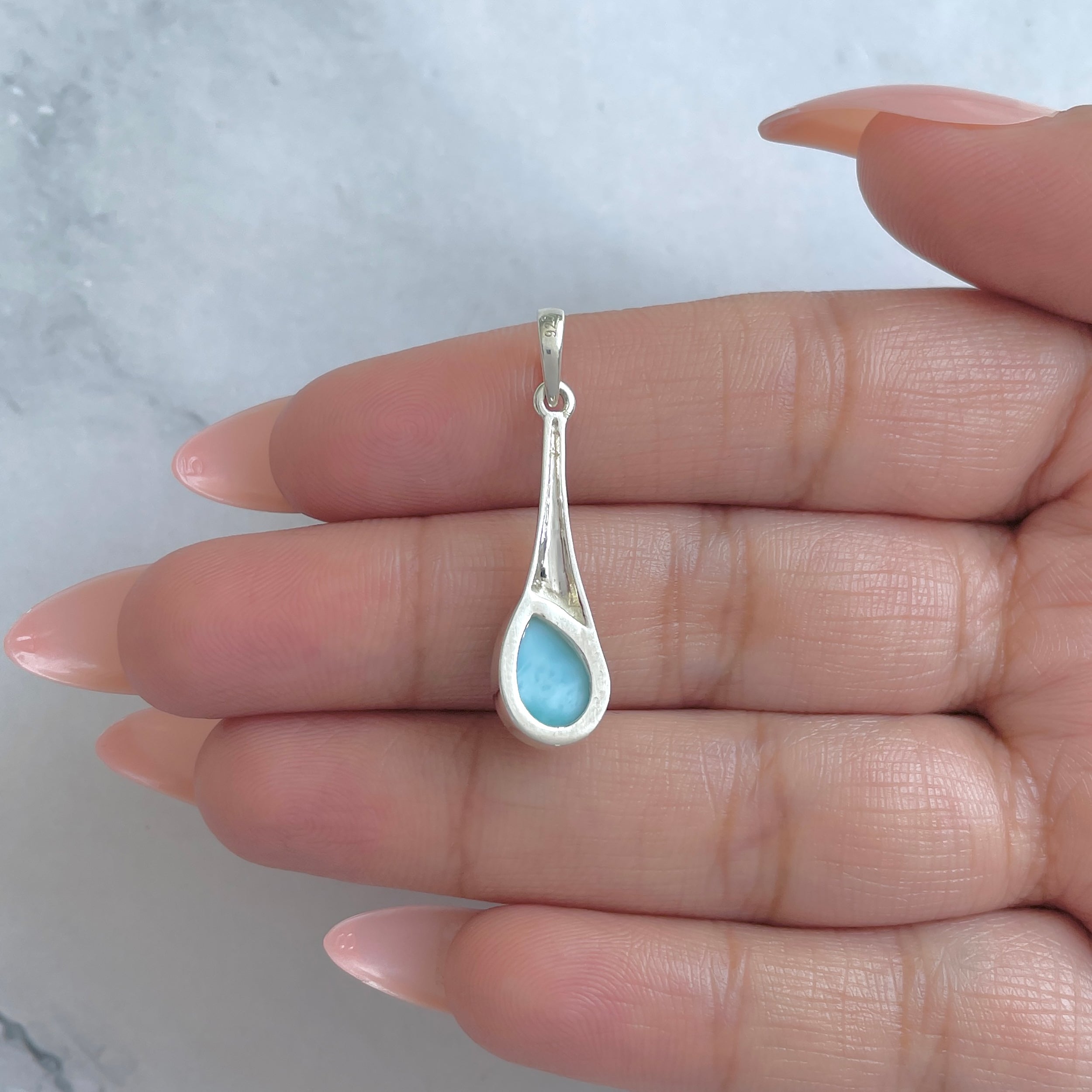 Larimar Pendant-(LAR-RDEP-107.)