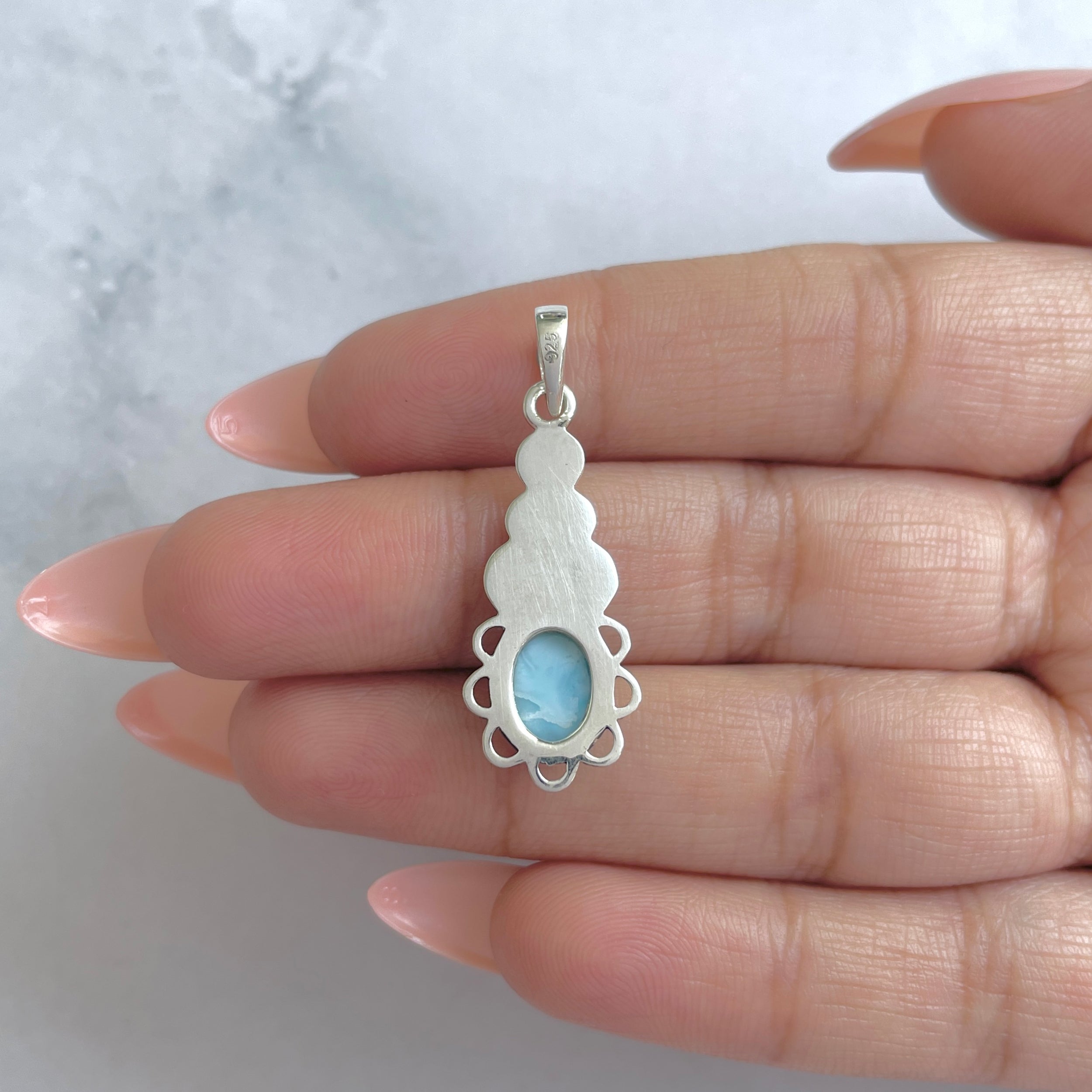 Larimar Pendant-(LAR-RDEP-214.)