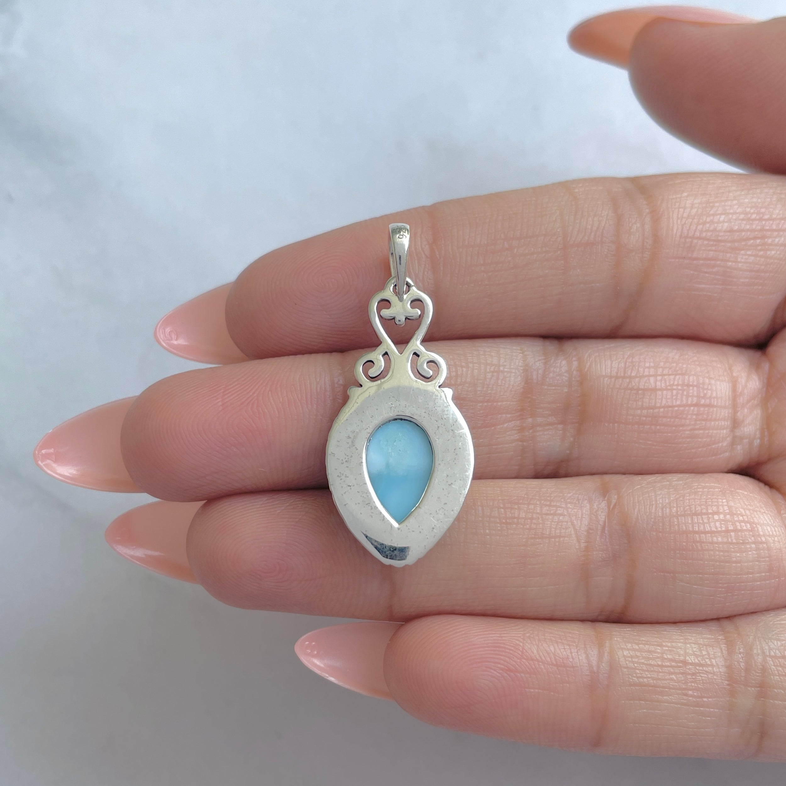 Larimar Pendant-(LAR-RDEP-81.)