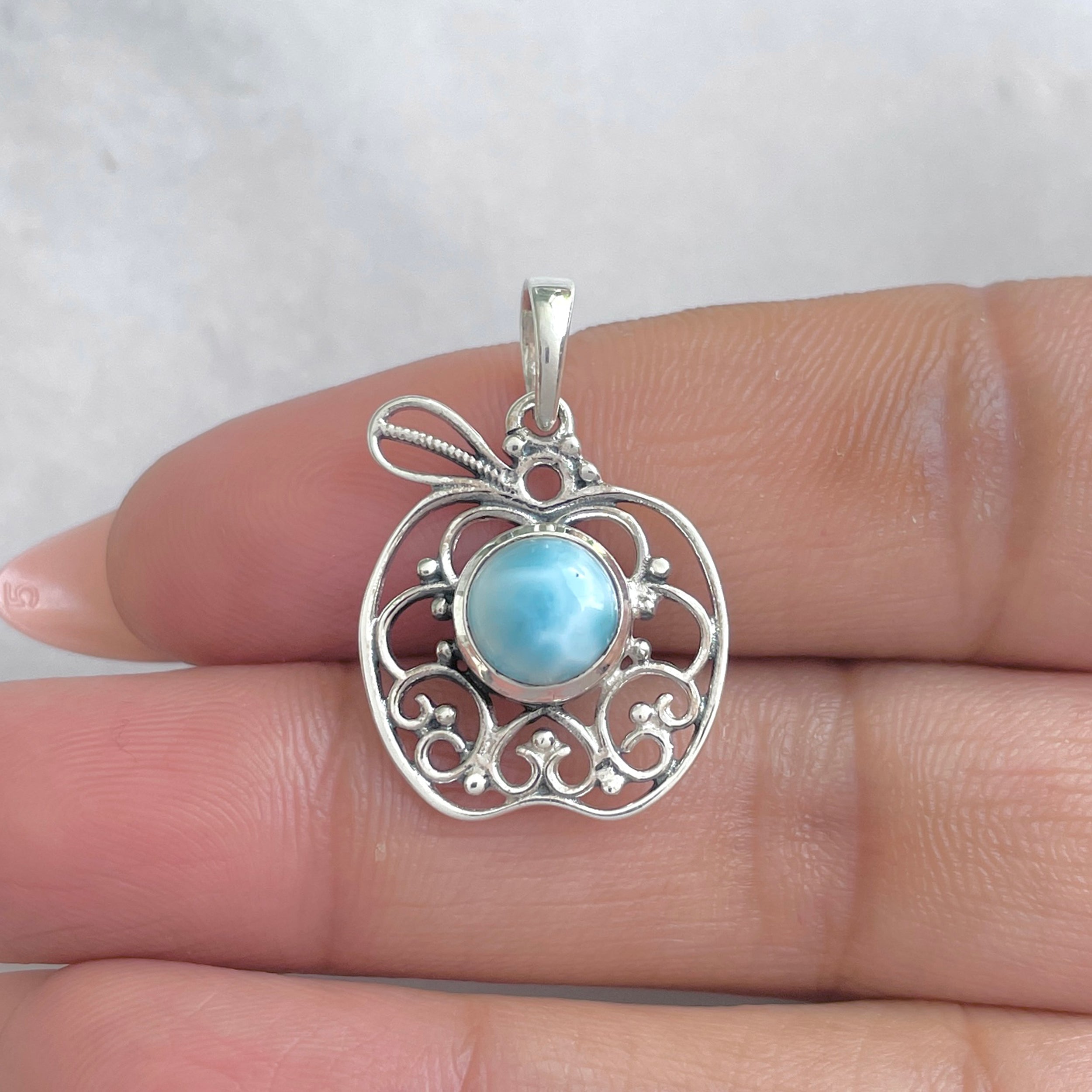 Larimar Pendant-(LAR-RDEP-88.)