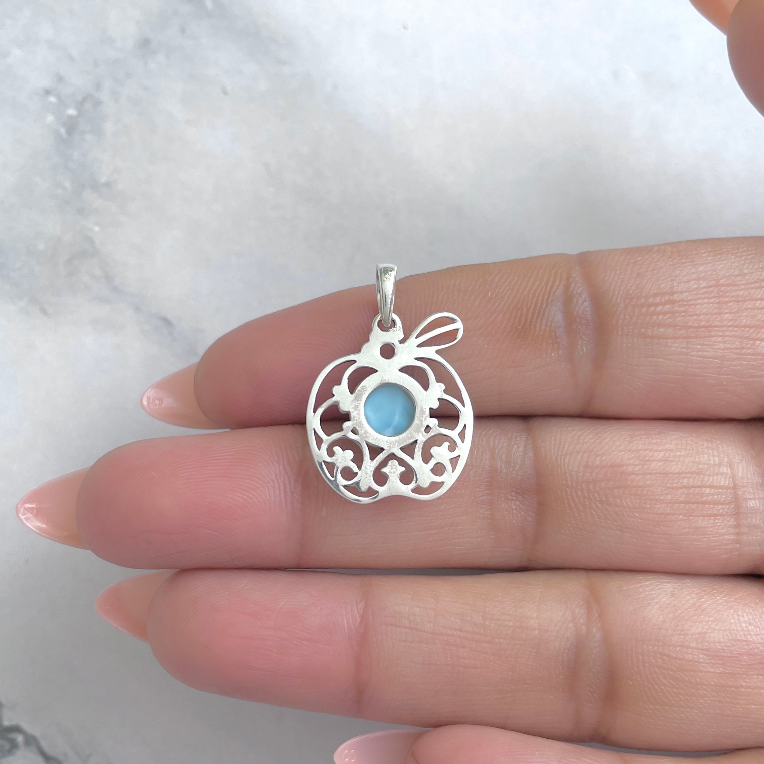 Larimar Pendant-(LAR-RDEP-88.)