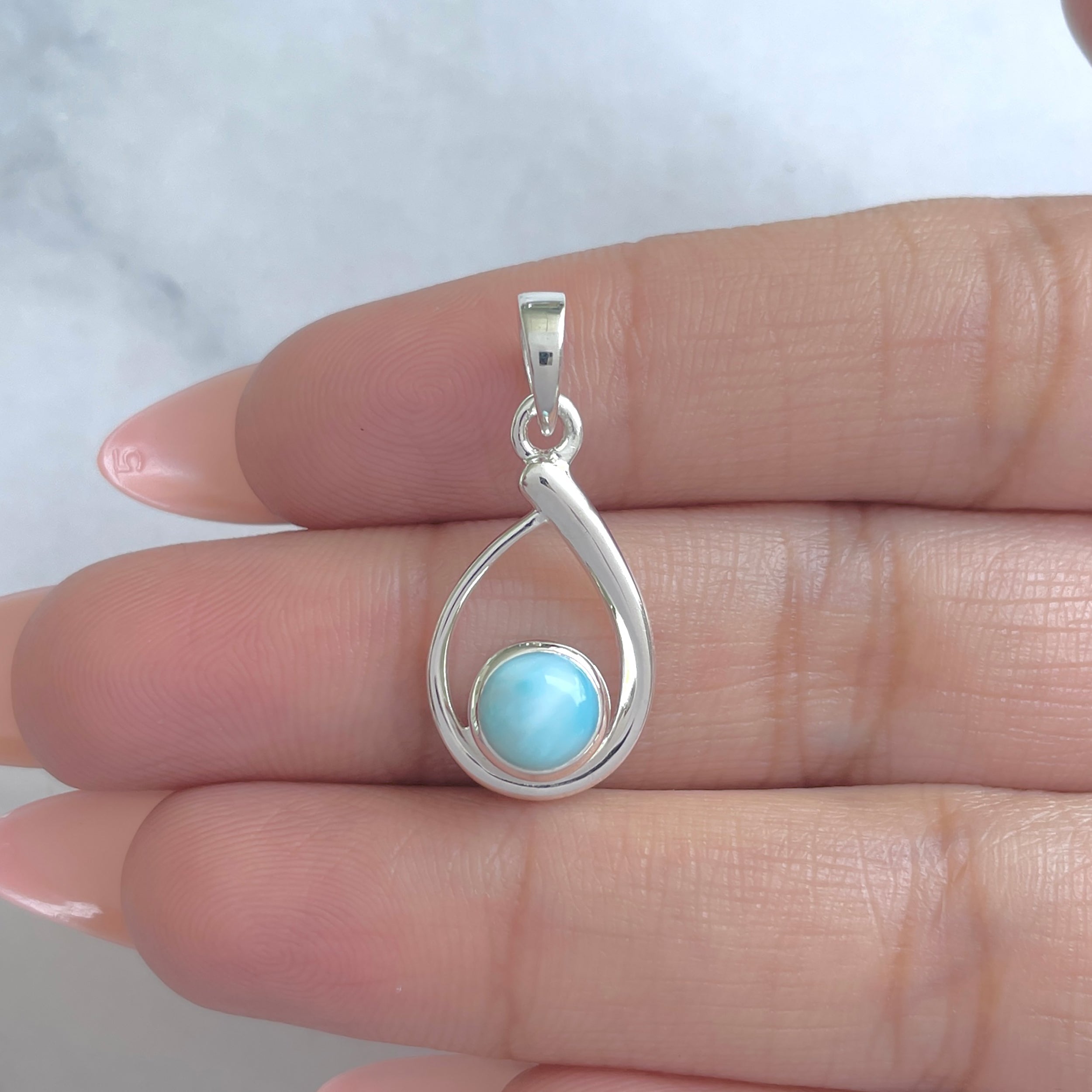 Larimar Pendant-(LAR-RDP-135.)