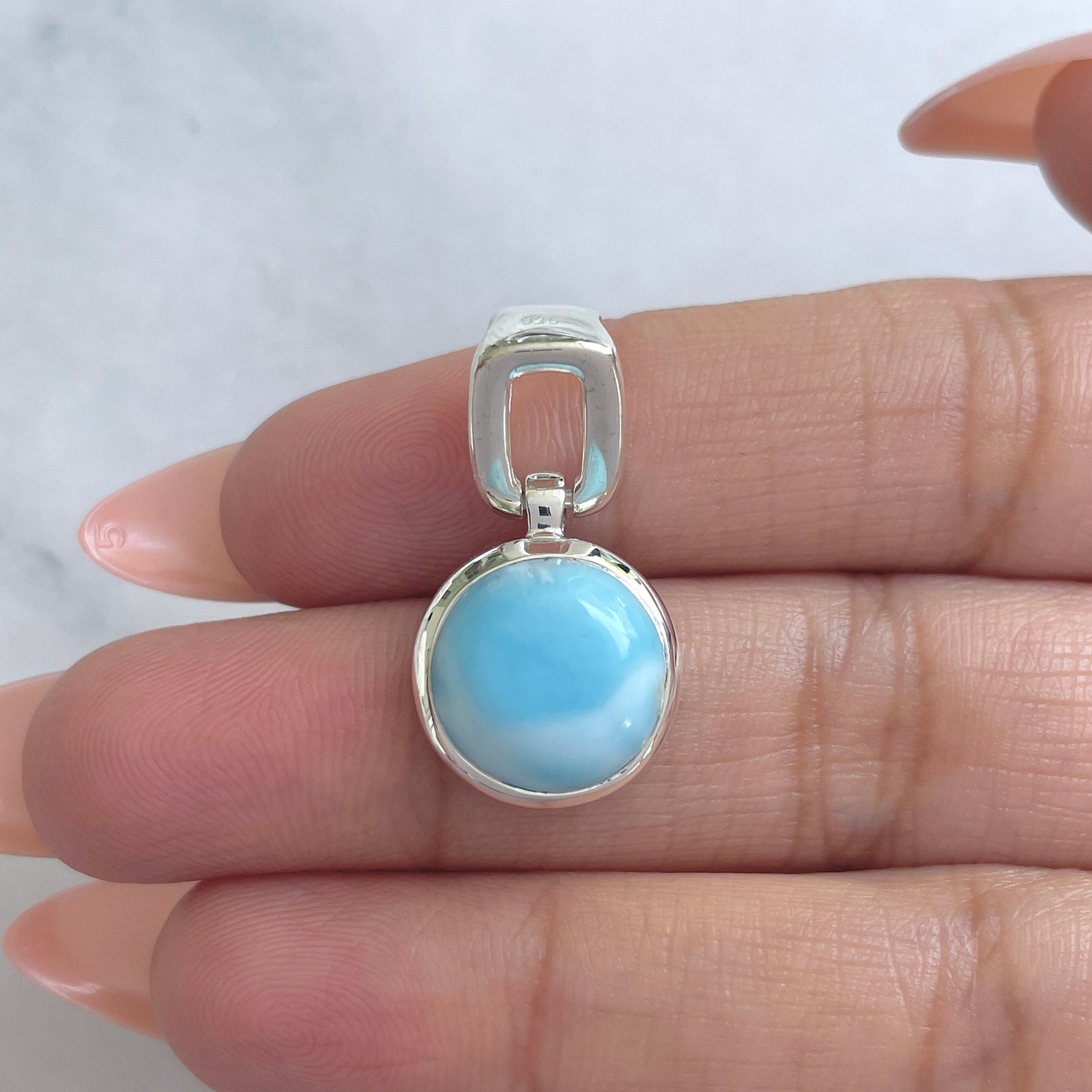 Larimar Pendant-(LAR-RDP-44.)
