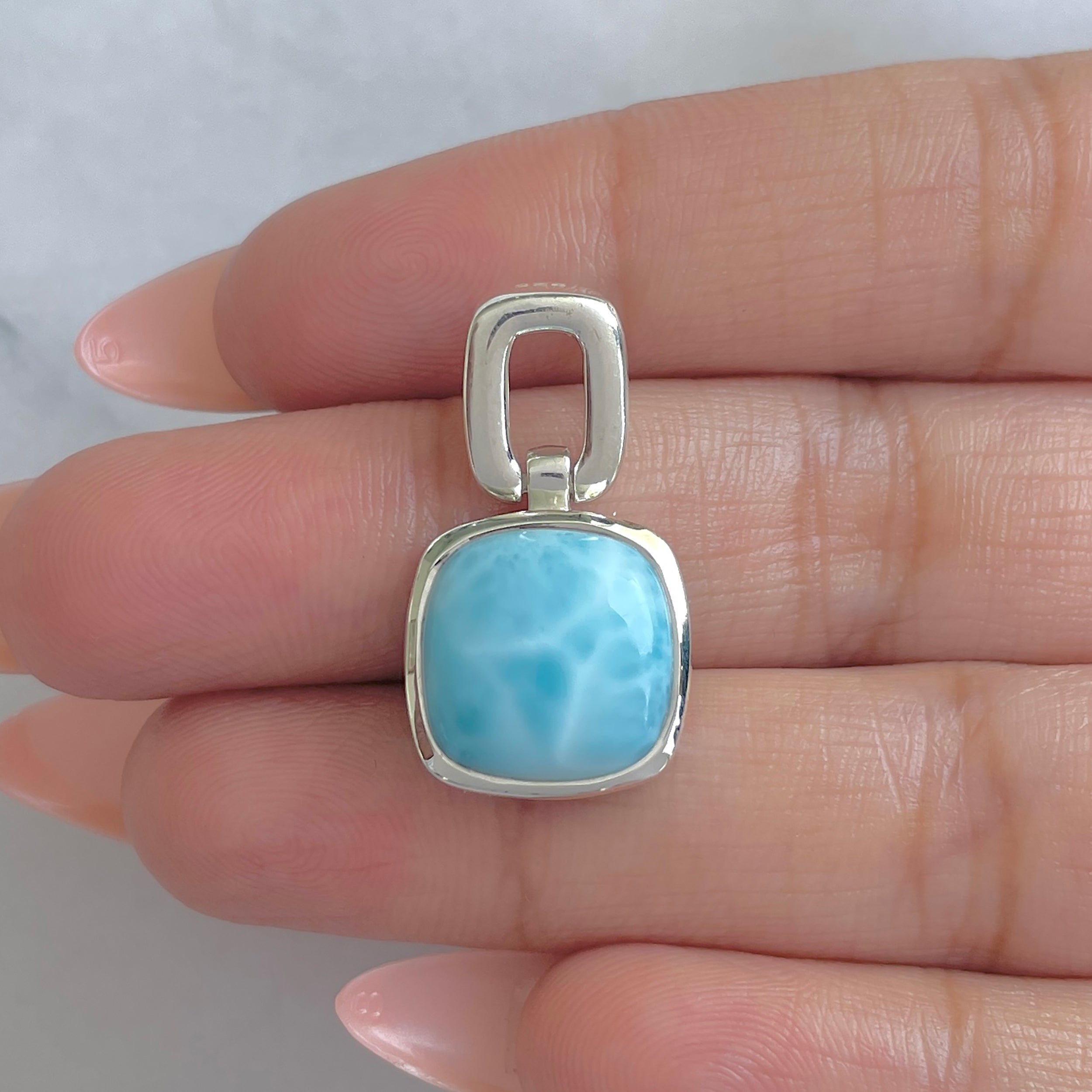 Larimar Pendant-(LAR-RDP-45.)