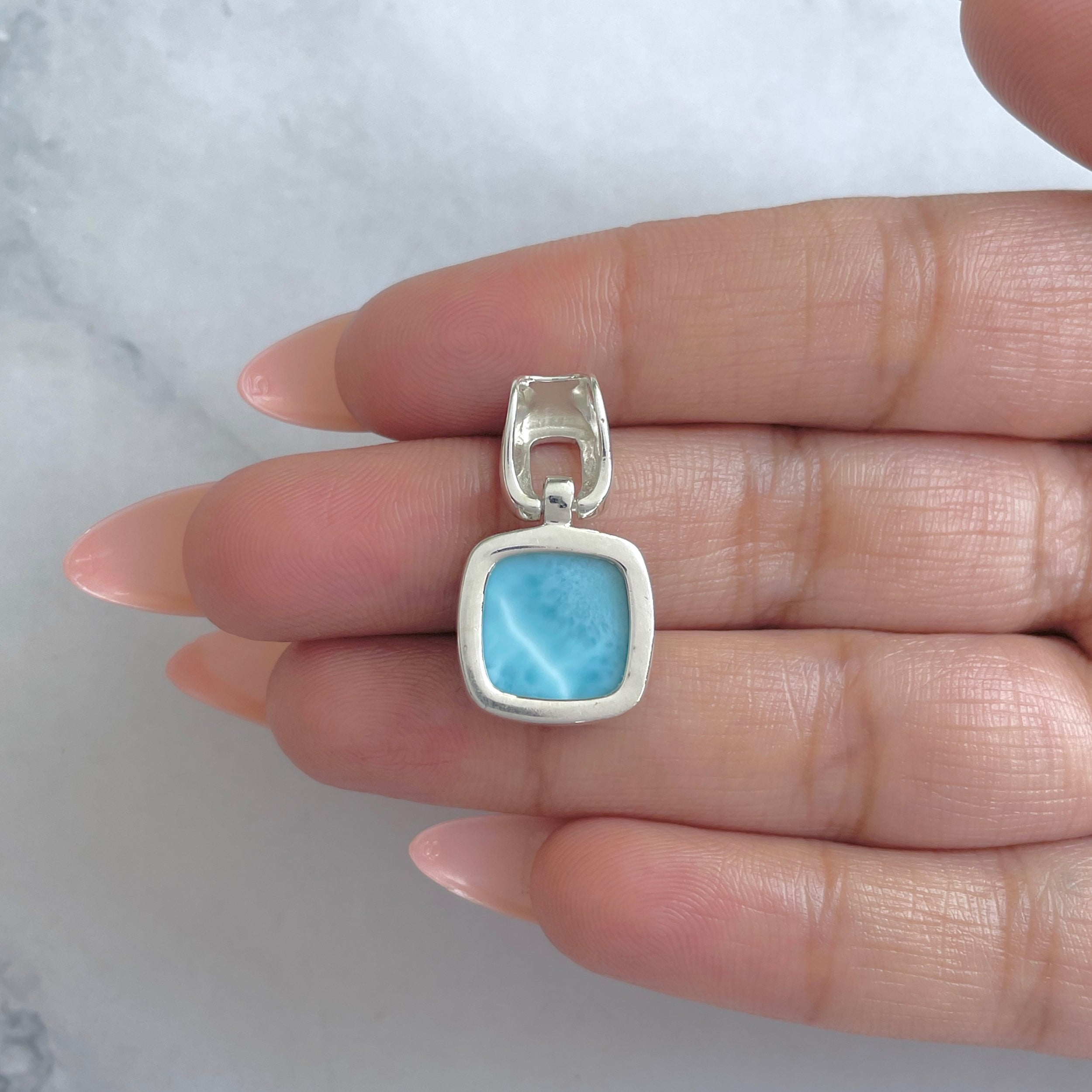 Larimar Pendant-(LAR-RDP-45.)