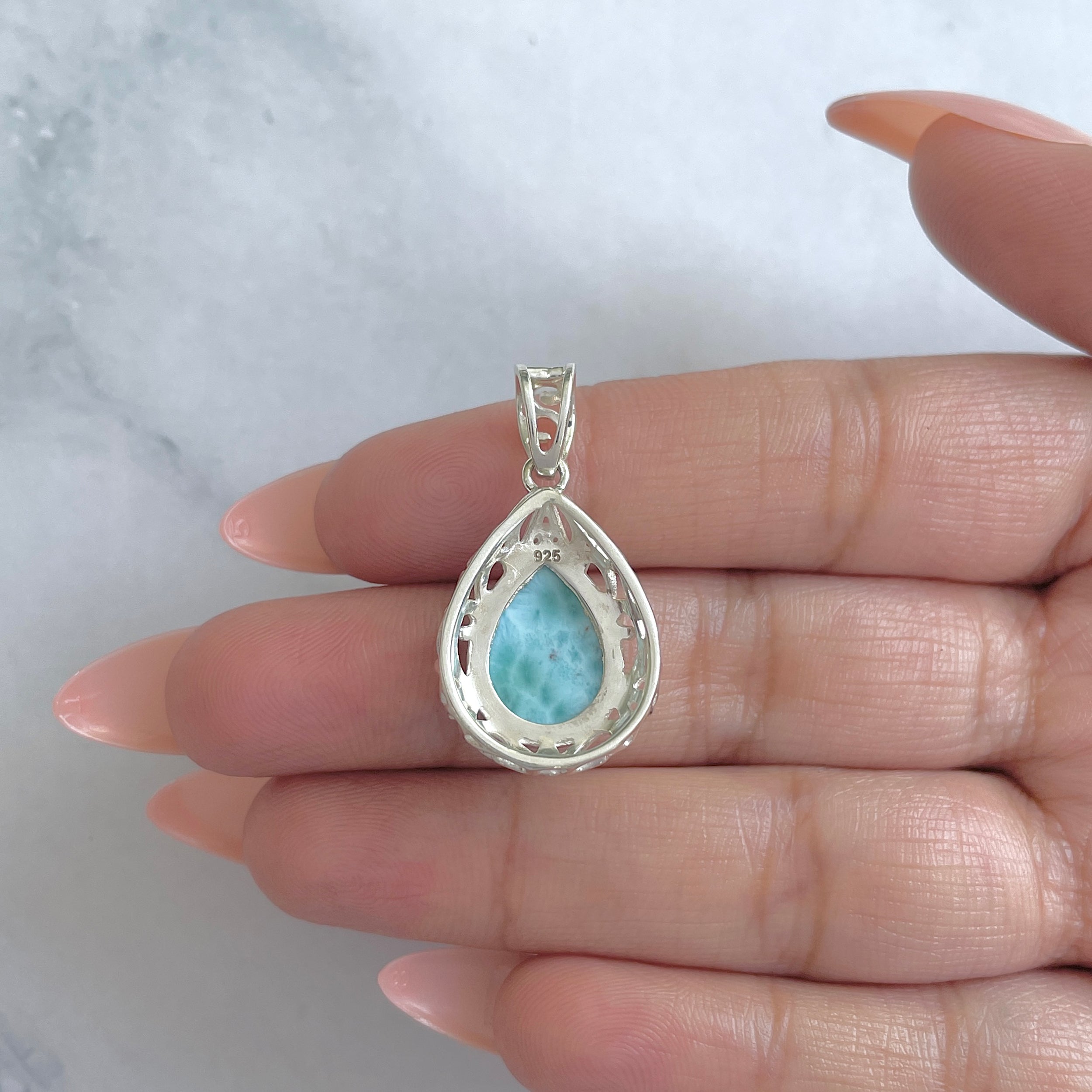 Larimar Pendant-(LAR-RDP-49.)