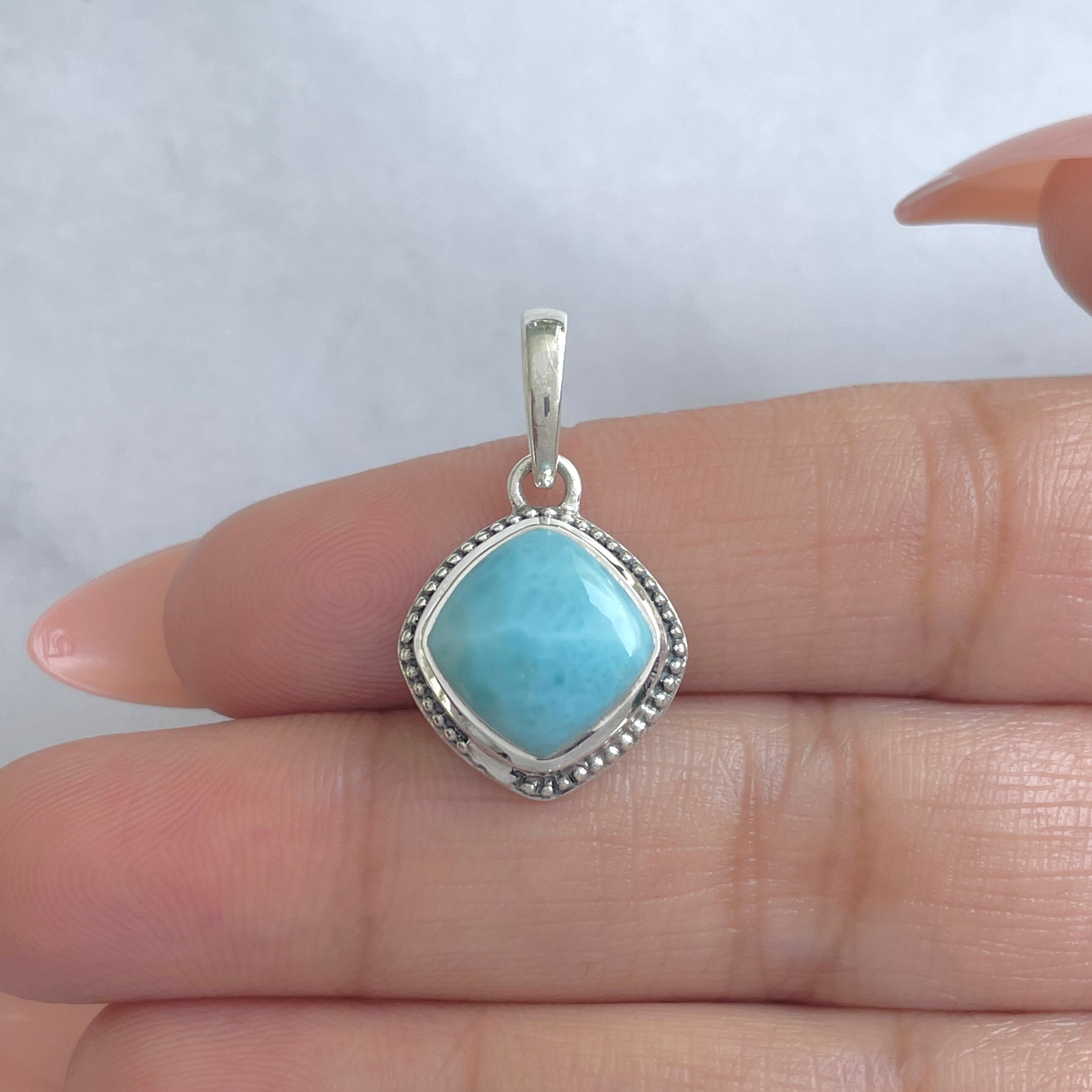 Larimar Pendant-(LAR-RDP-52.)