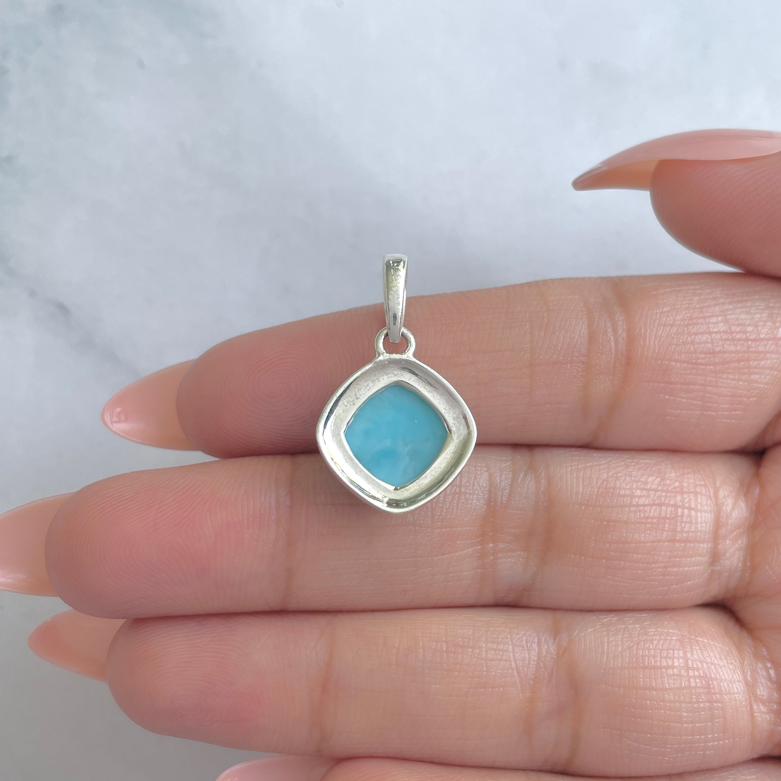 Larimar Pendant-(LAR-RDP-52.)