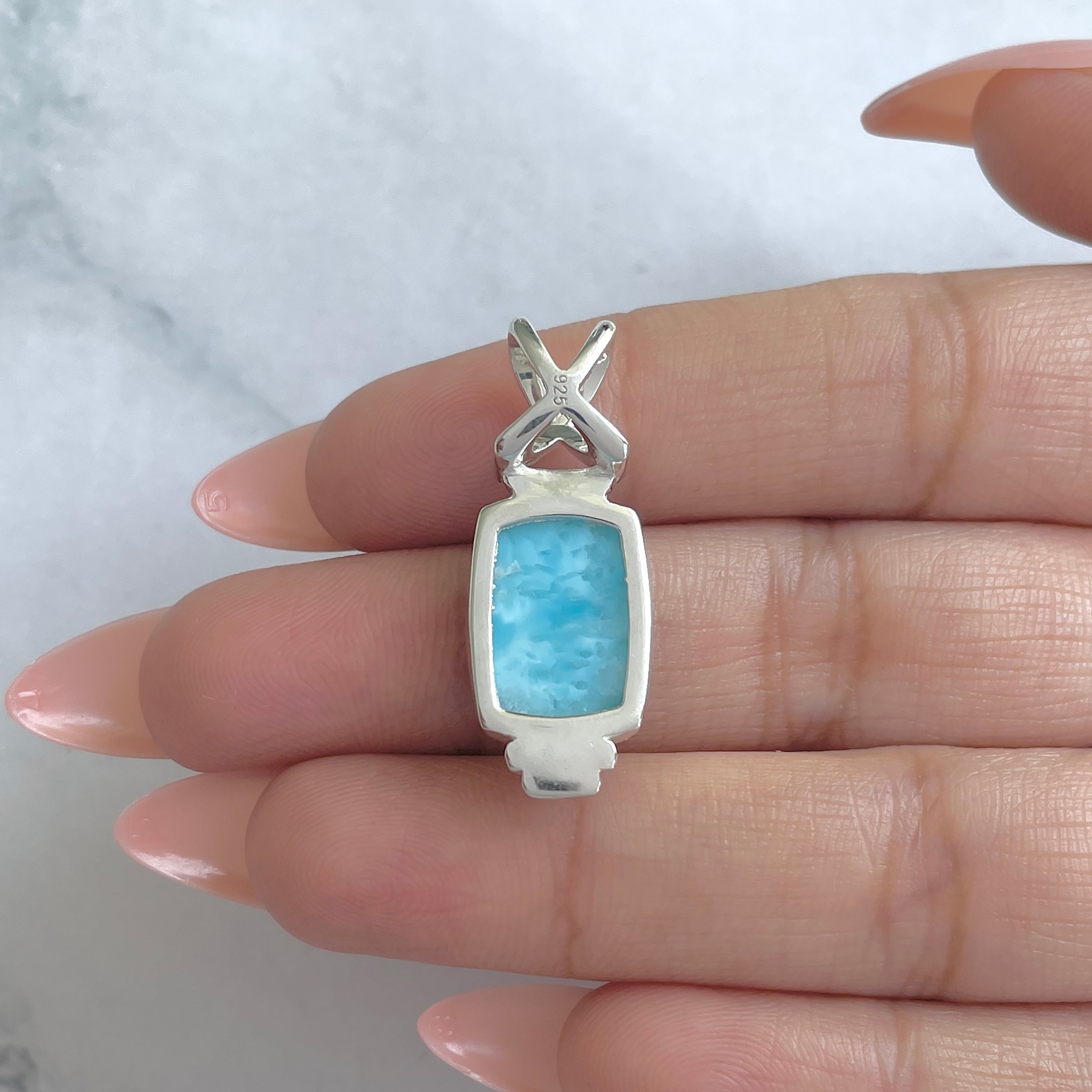 Larimar Pendant-(LAR-RDP-53.)