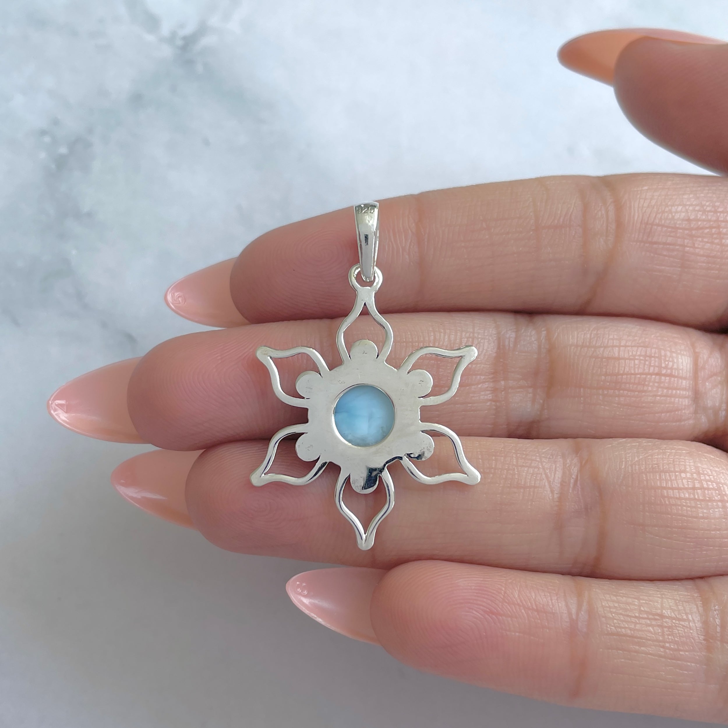 Larimar Pendant-(LAR-RDP-78.)