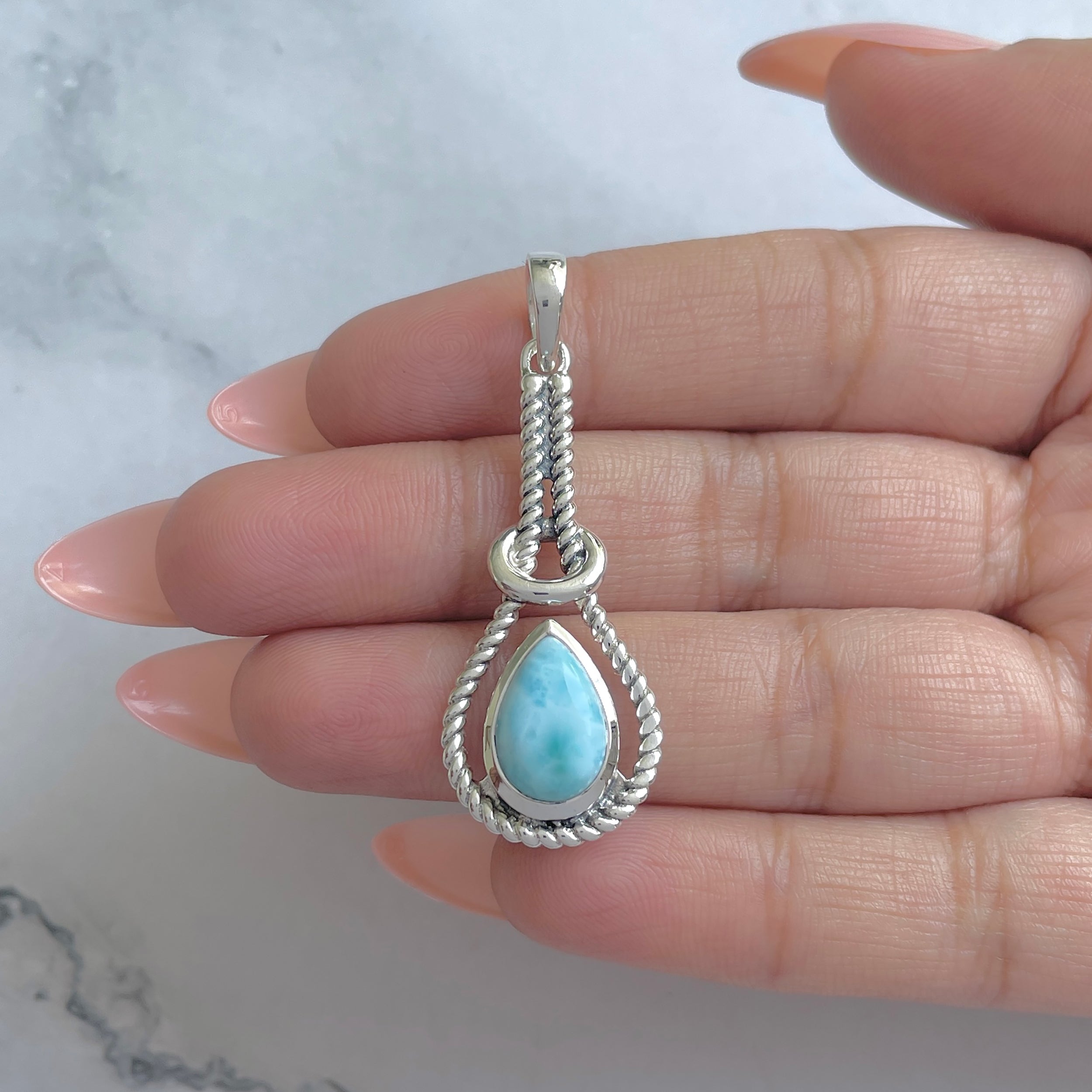 Larimar Pendant-(LAR-RDP-81.)