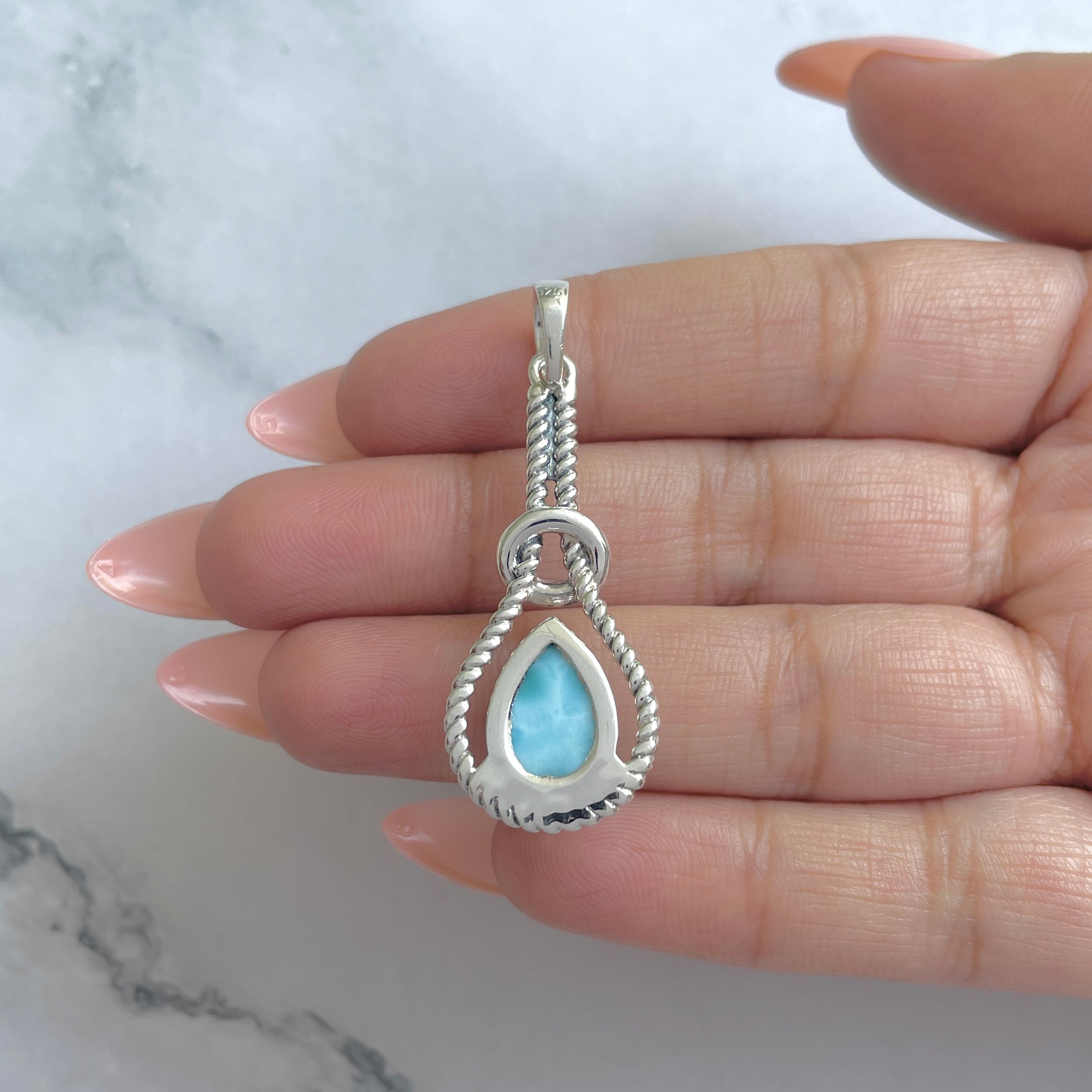 Larimar Pendant-(LAR-RDP-81.)