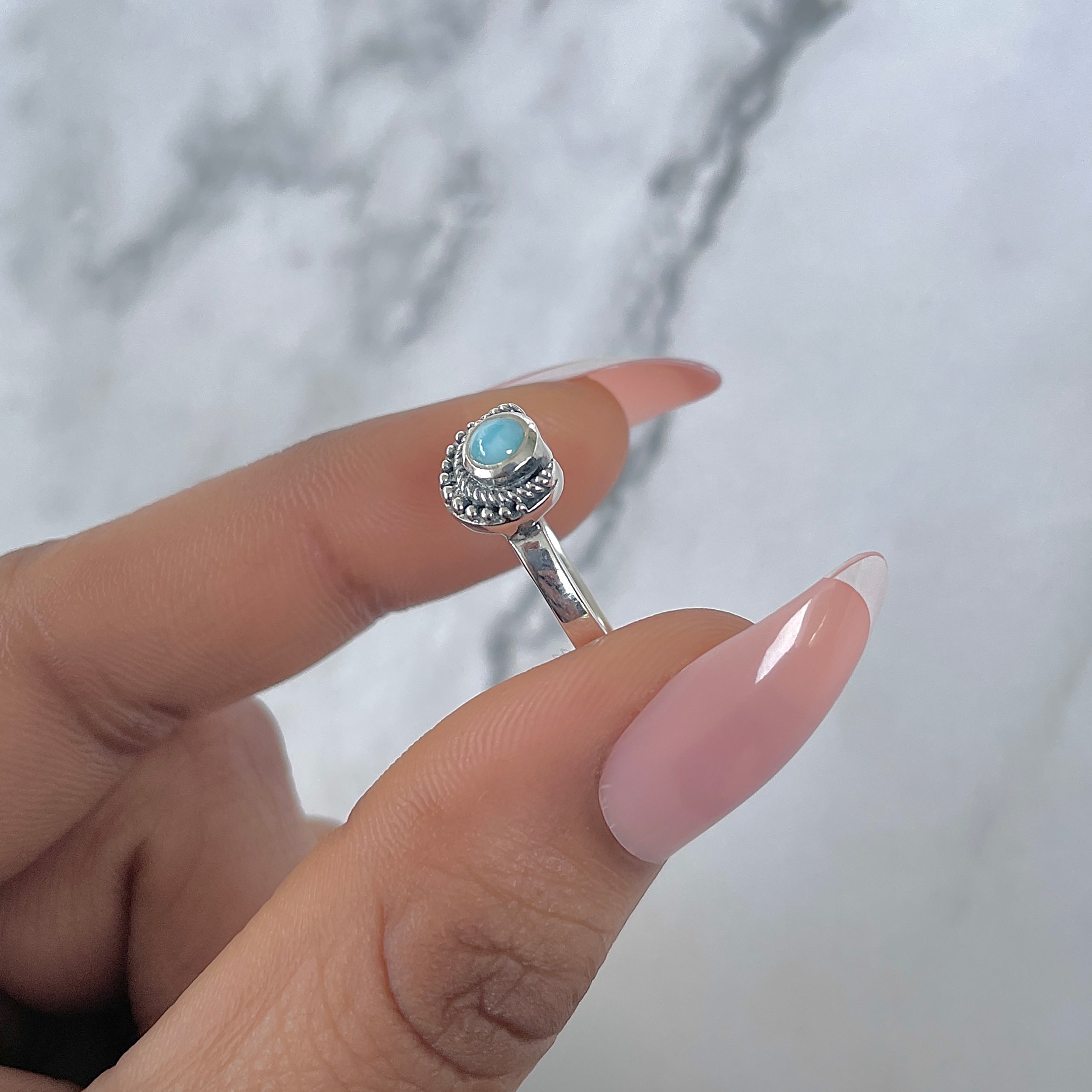 Larimar Ring-(LAR-RDR-1030.)