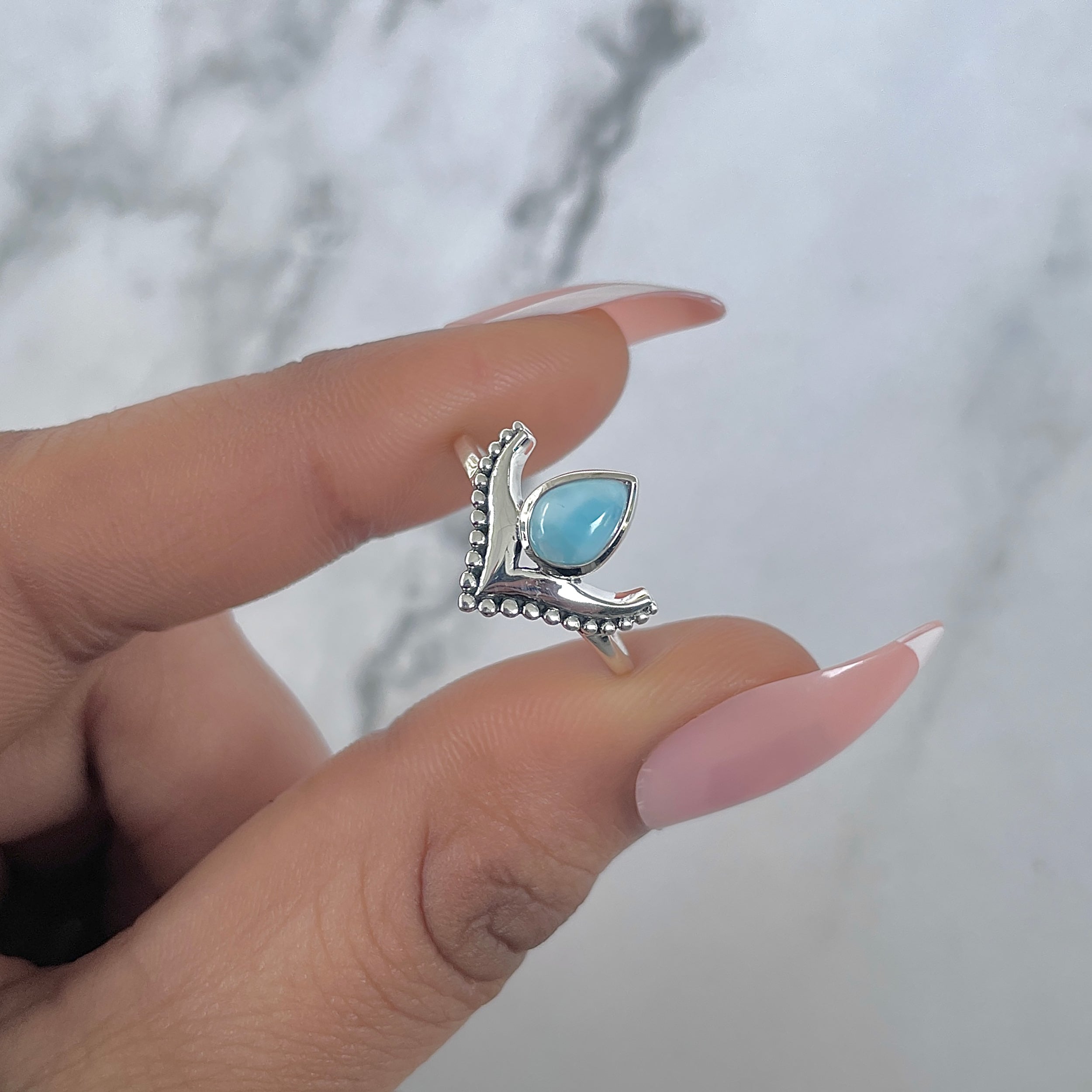 Larimar Ring-(LAR-RDR-1269.)