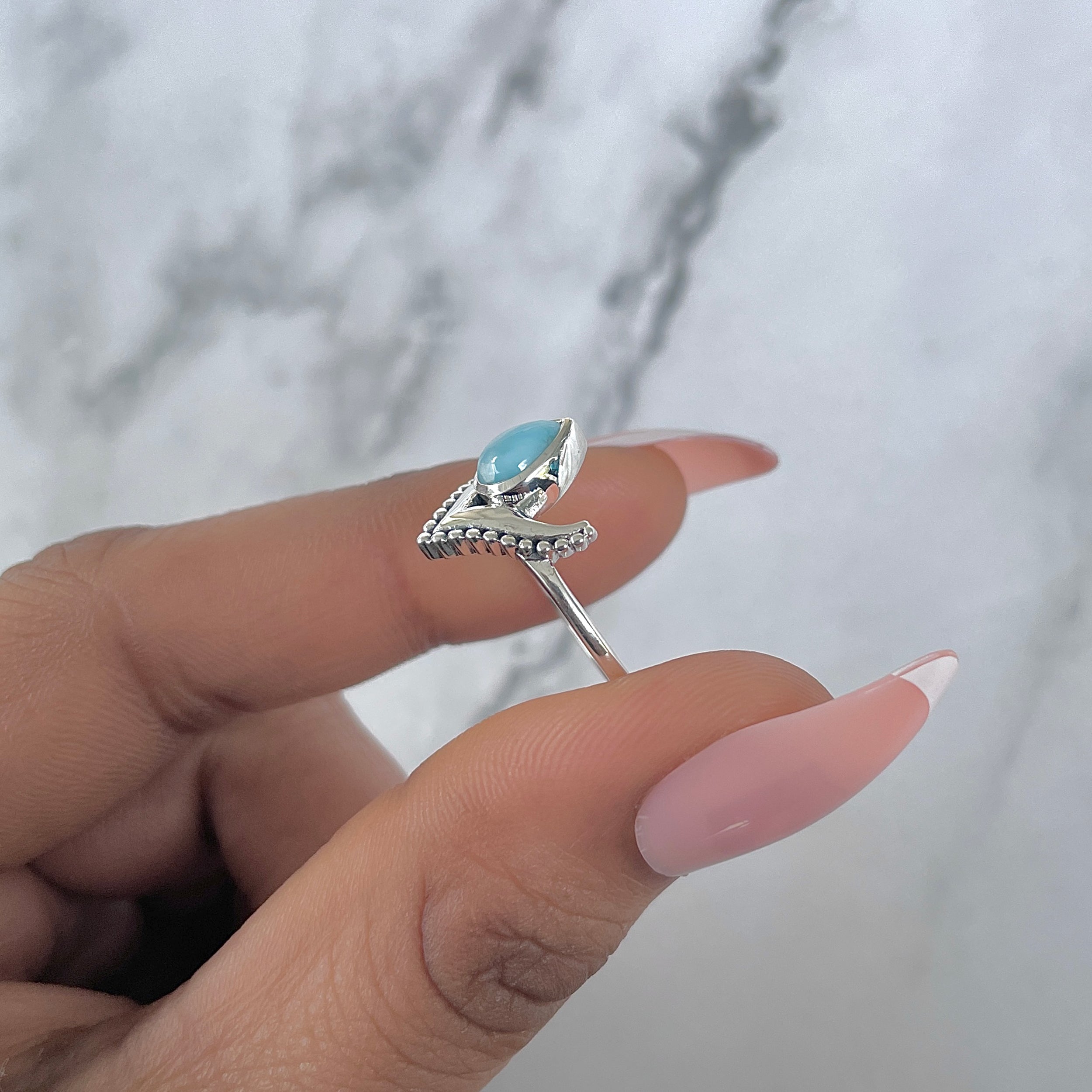 Larimar Ring-(LAR-RDR-1269.)