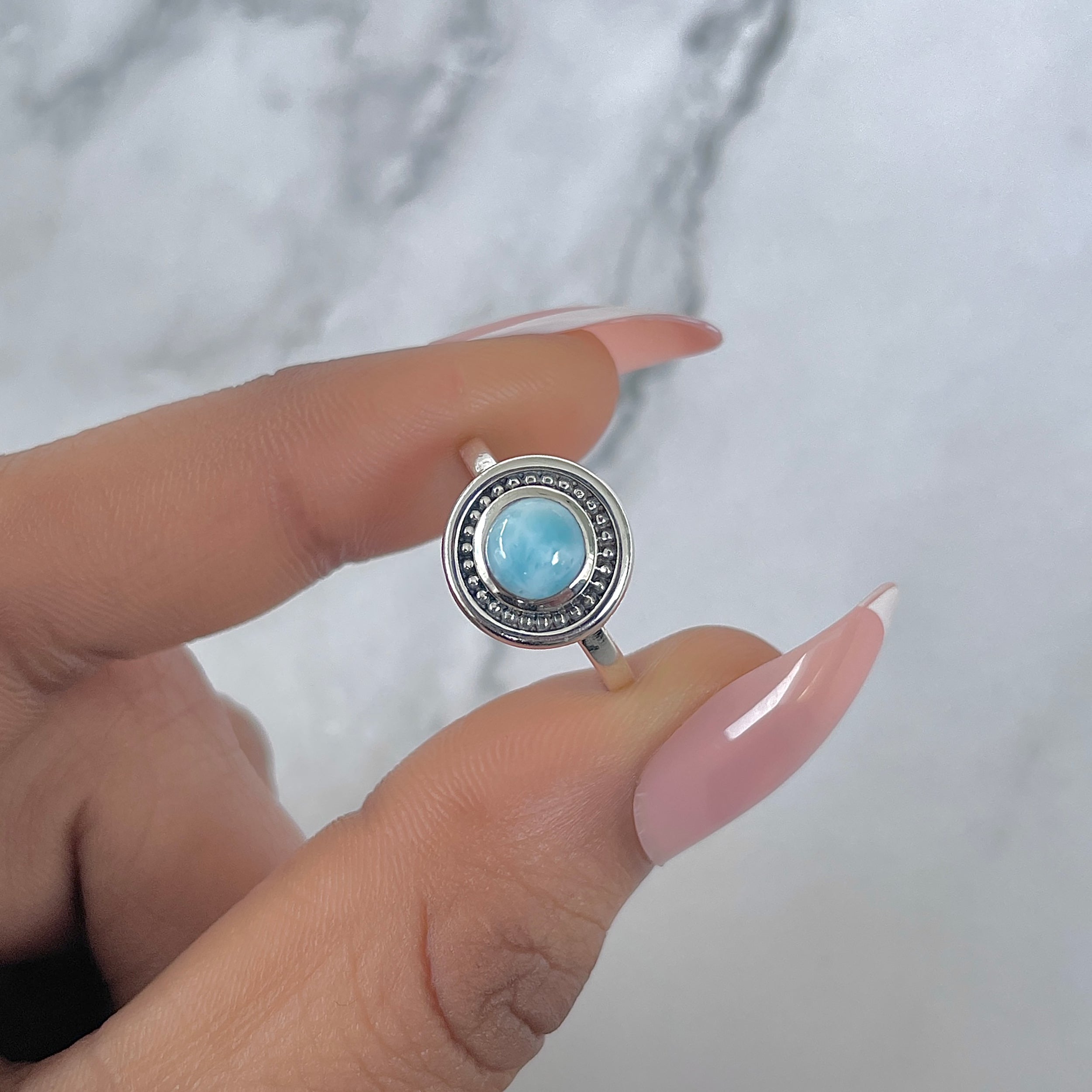 Larimar Ring-(LAR-RDR-1289.)