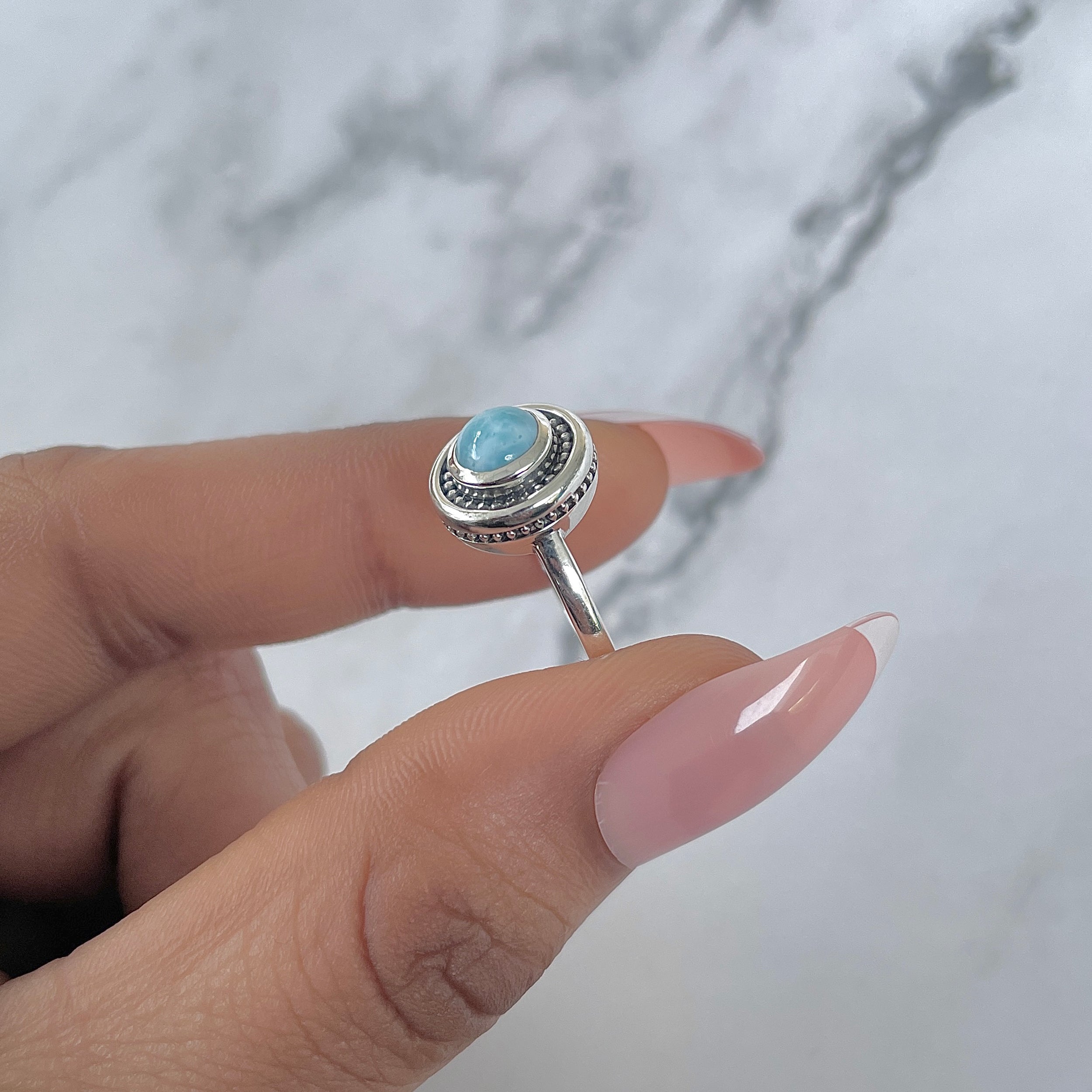 Larimar Ring-(LAR-RDR-1289.)