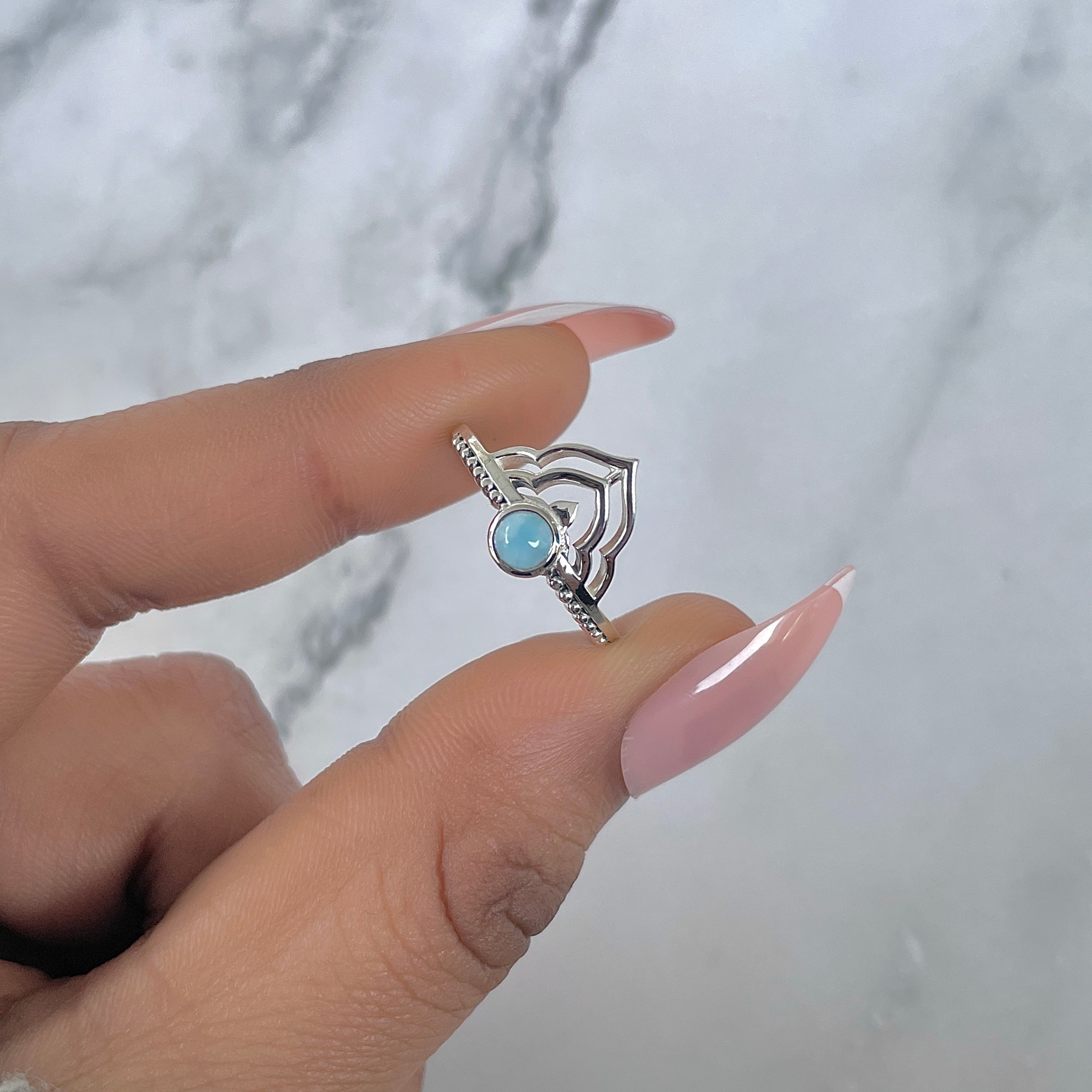 Larimar Ring-(LAR-RDR-1328.)