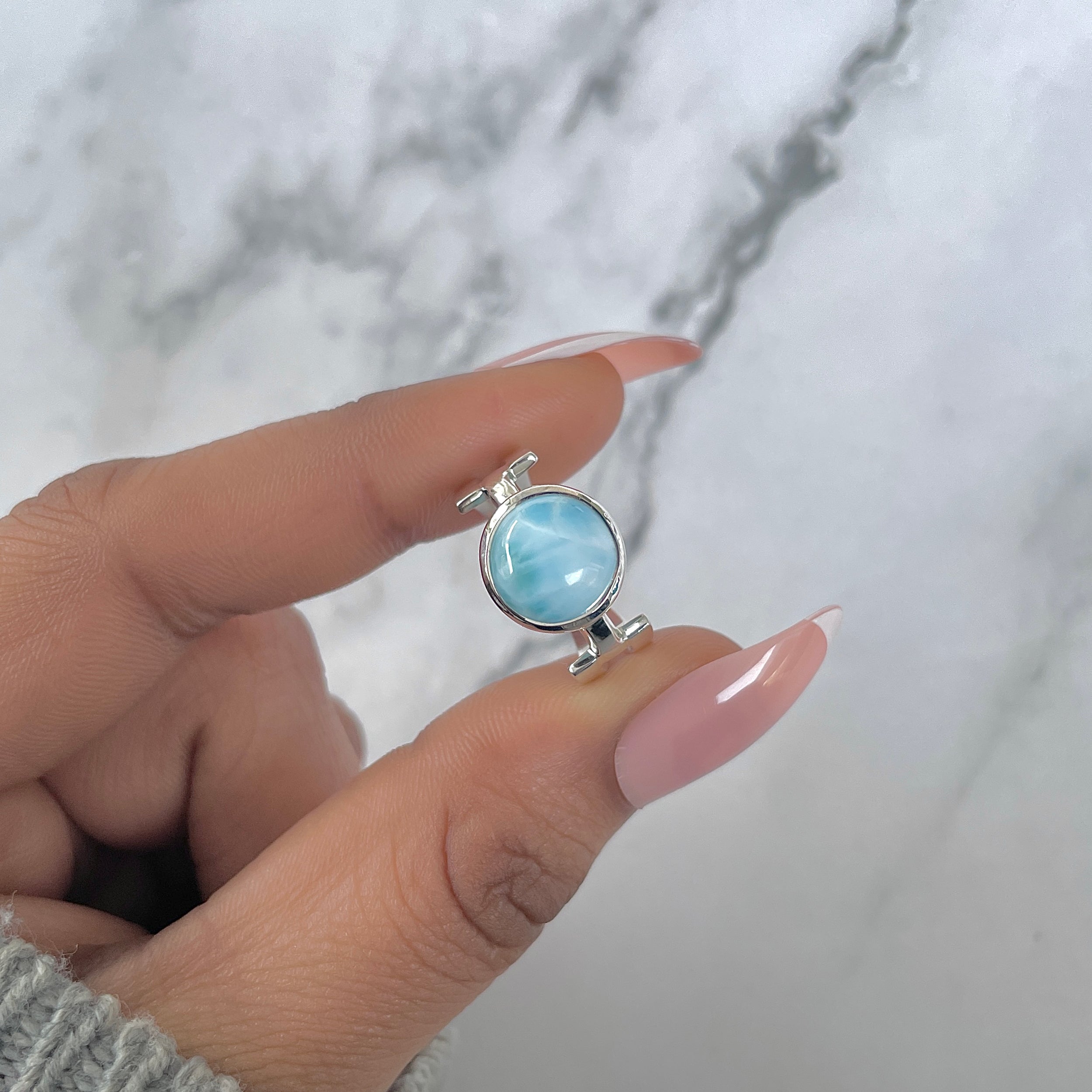 Larimar Ring-(LAR-RDR-44.)