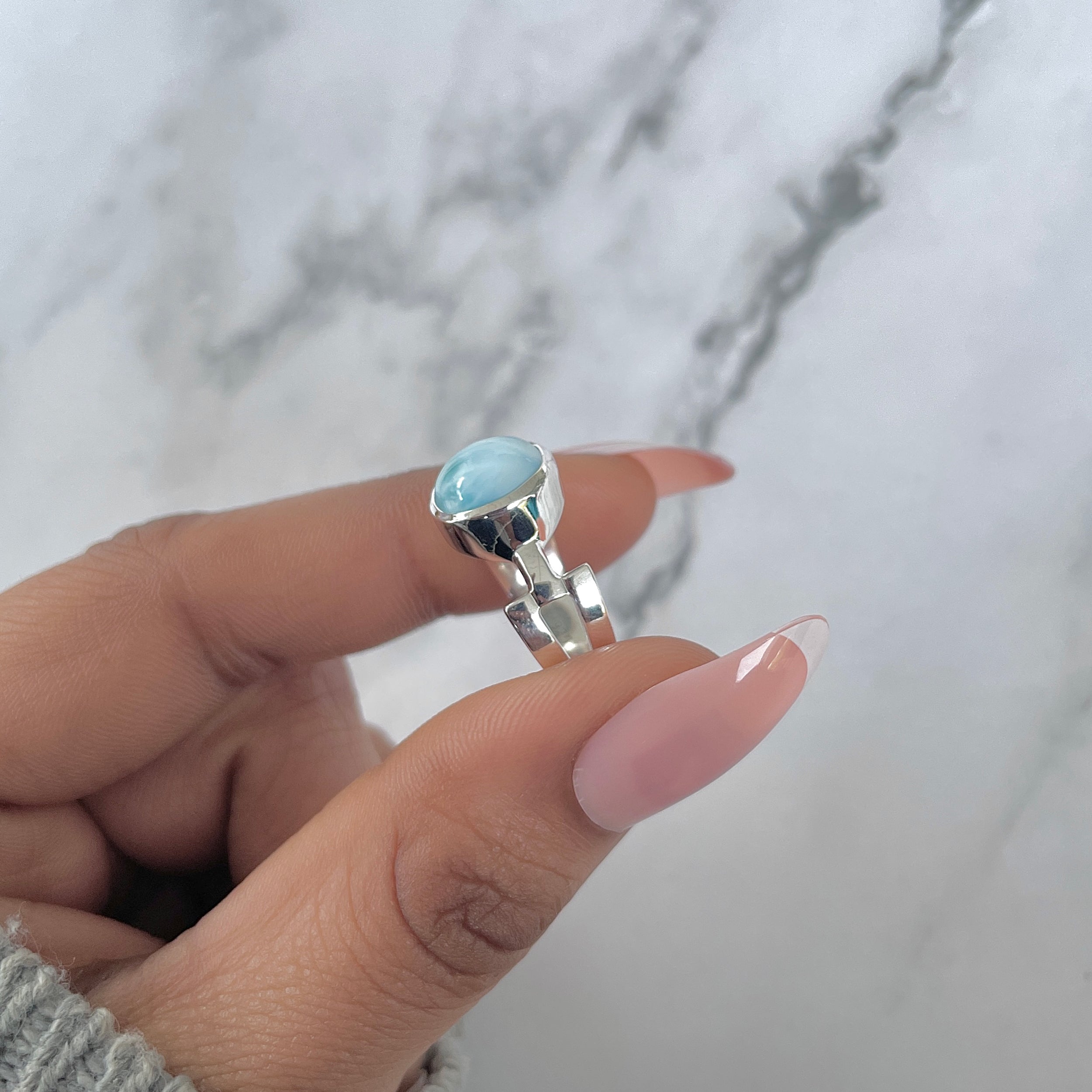 Larimar Ring-(LAR-RDR-44.)