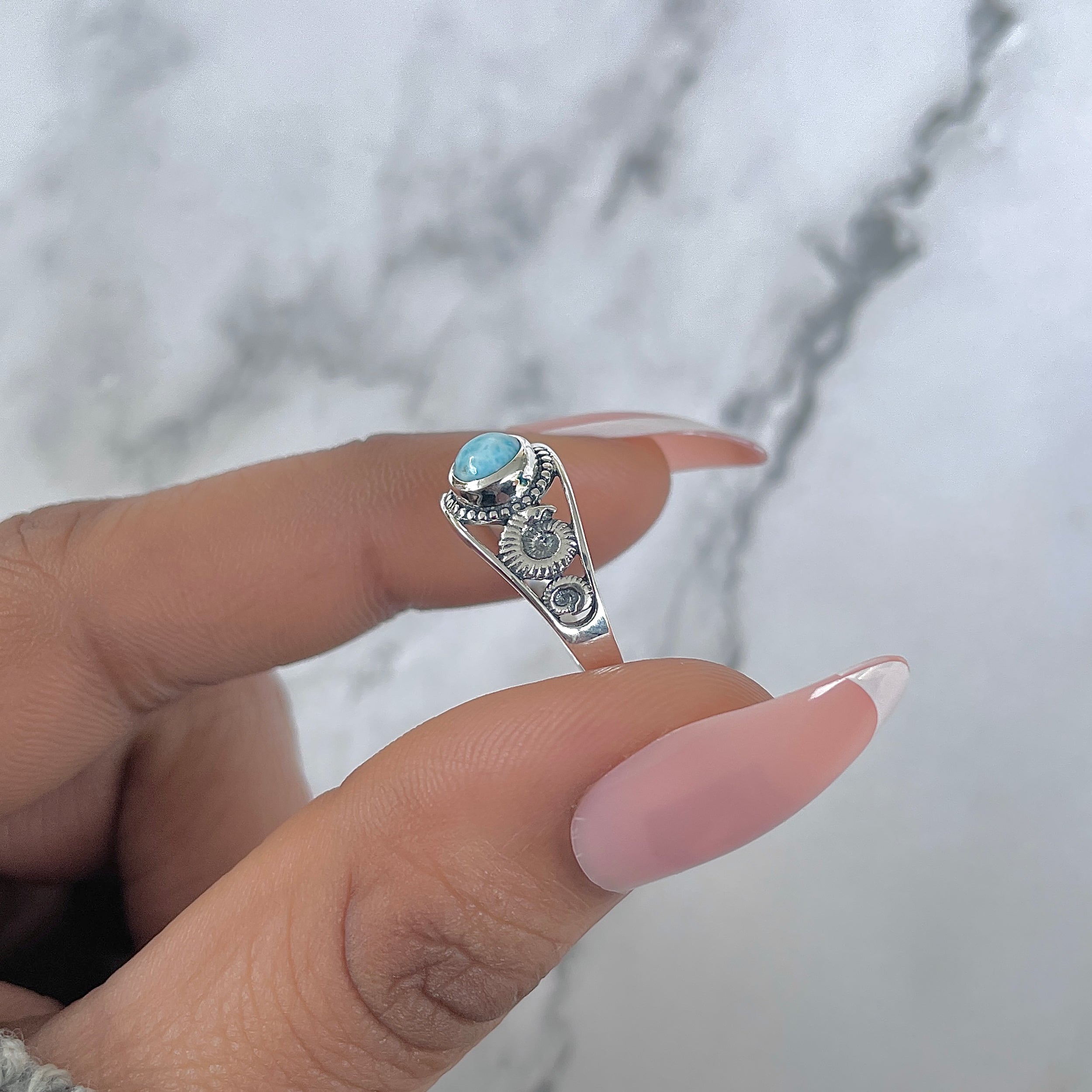 Larimar Ring-(LAR-RDR-68.)