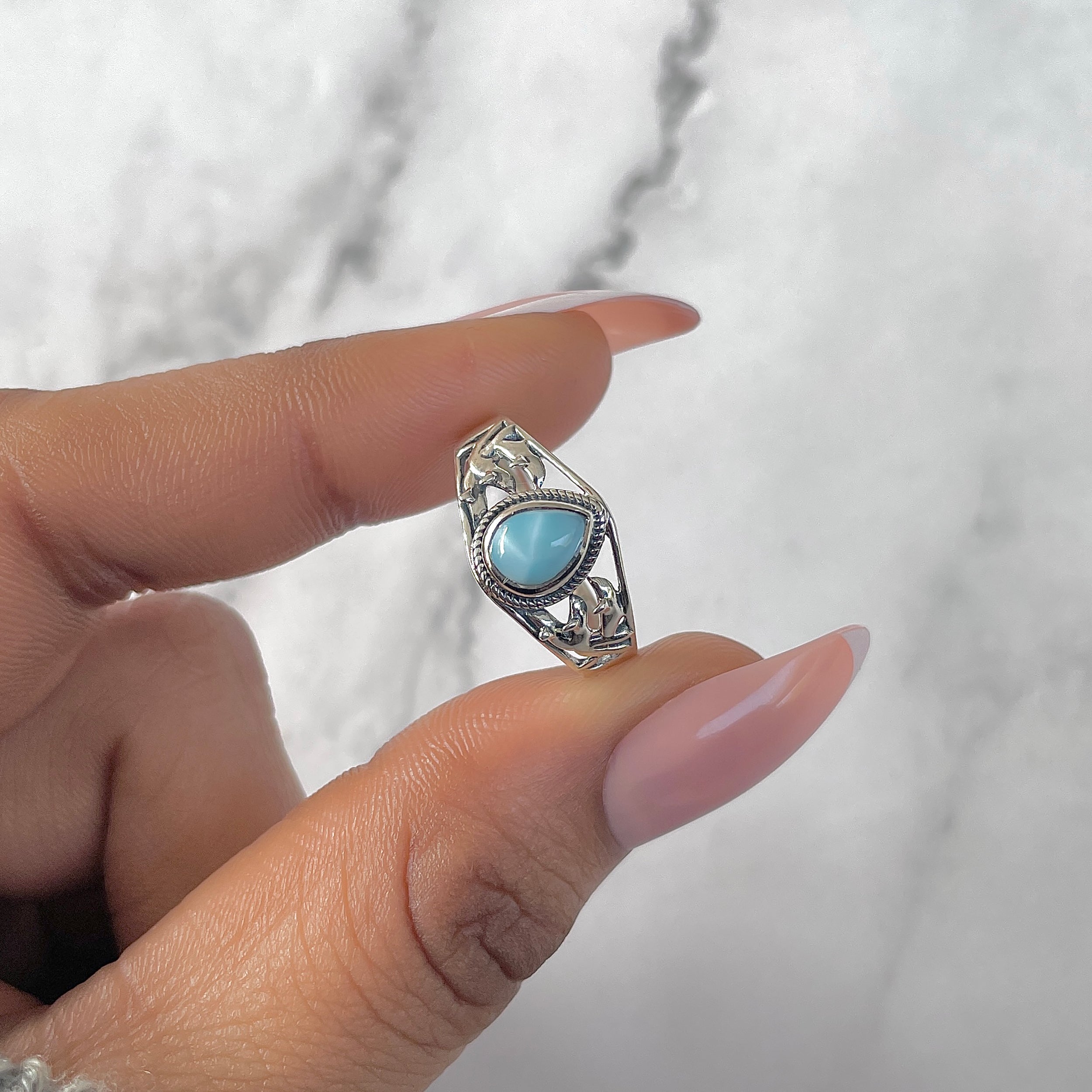Larimar Ring-(LAR-RDR-71.)