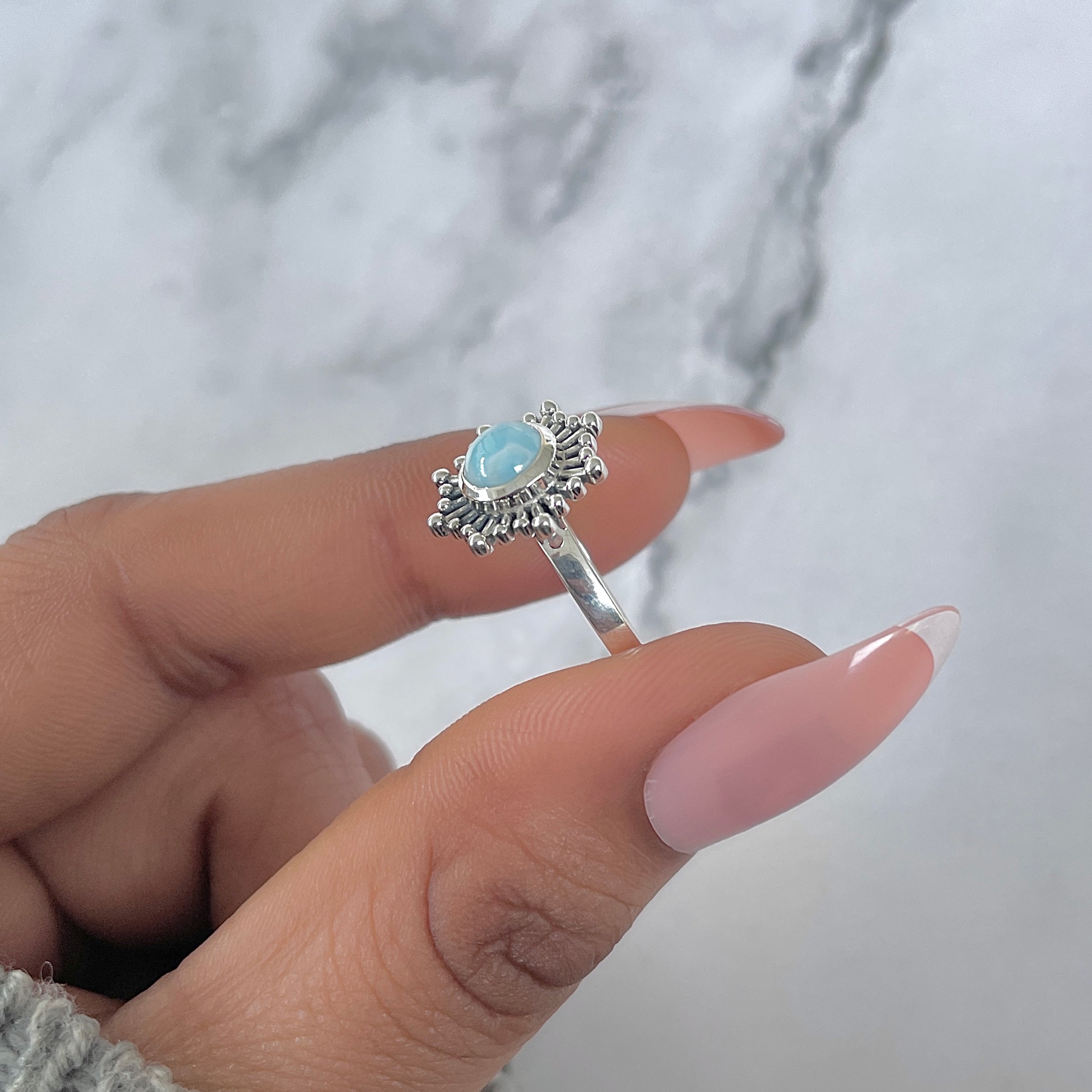 Larimar Ring-(LAR-RDR-842.)