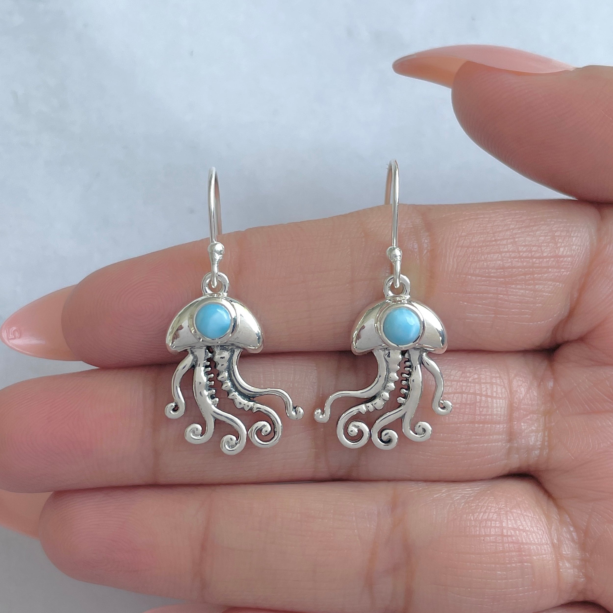 Larimar Earring (LAR-RUE-47.)